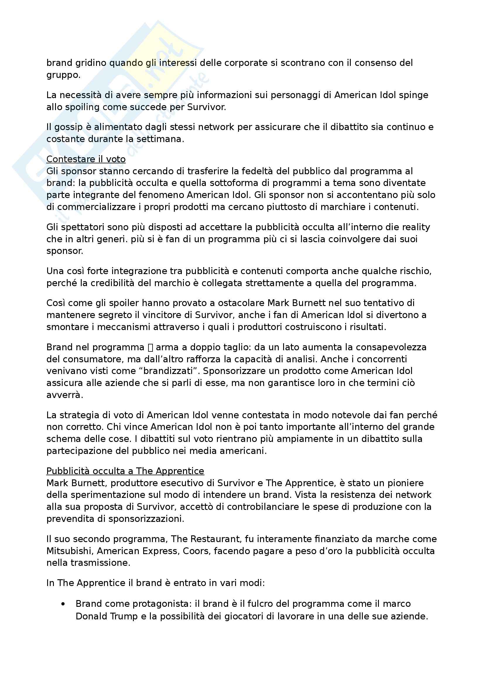 Riassunto esame Teorie e tecniche della fiction radiotelevisiva, prof. Cardini, libro consigliato Cultura convergente, Jenkins Pag. 16