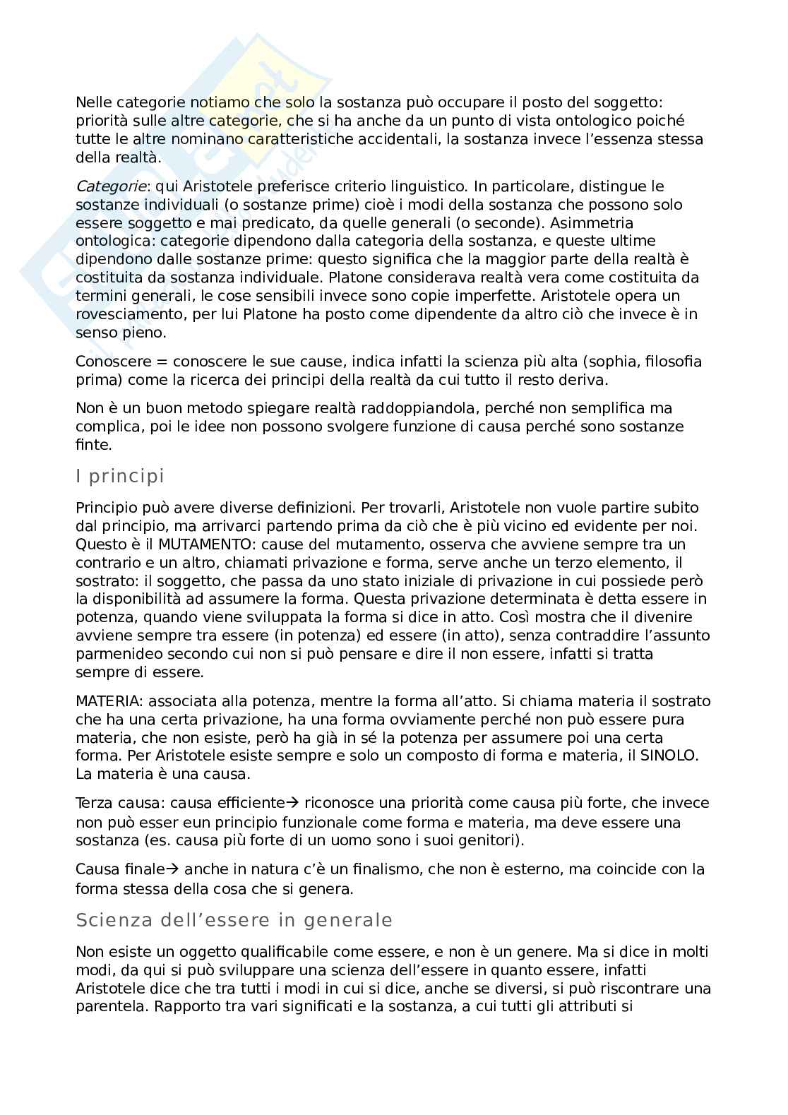 Riassunto esame Storia della filosofia antica, Prof. Forcignanò Filippo, libro consigliato La filosofia antica. Profilo critico-storico, Trabattoni Pag. 31