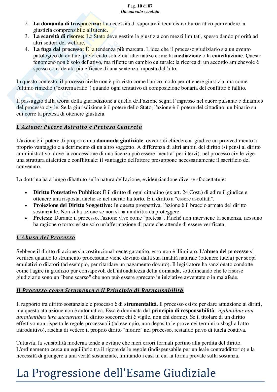 Riassunto esame Diritto processuale civile, Prof. Giussani Andrea, libro consigliato Argomenti di diritto processuale civile (1 modulo), Biavati Pag. 11