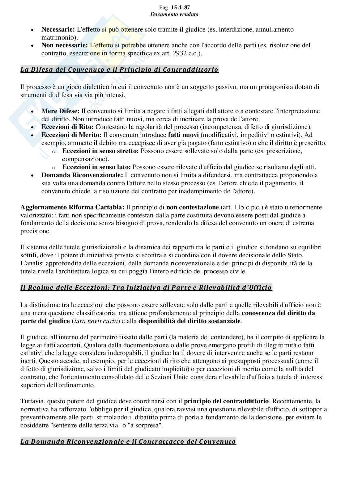 Riassunto esame Diritto processuale civile, Prof. Giussani Andrea, libro consigliato Argomenti di diritto processuale civile (1 modulo), Biavati Pag. 16