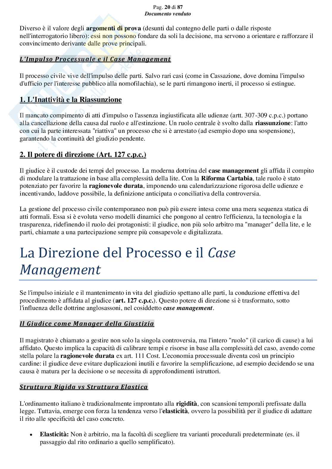 Riassunto esame Diritto processuale civile, Prof. Giussani Andrea, libro consigliato Argomenti di diritto processuale civile (1 modulo), Biavati Pag. 21