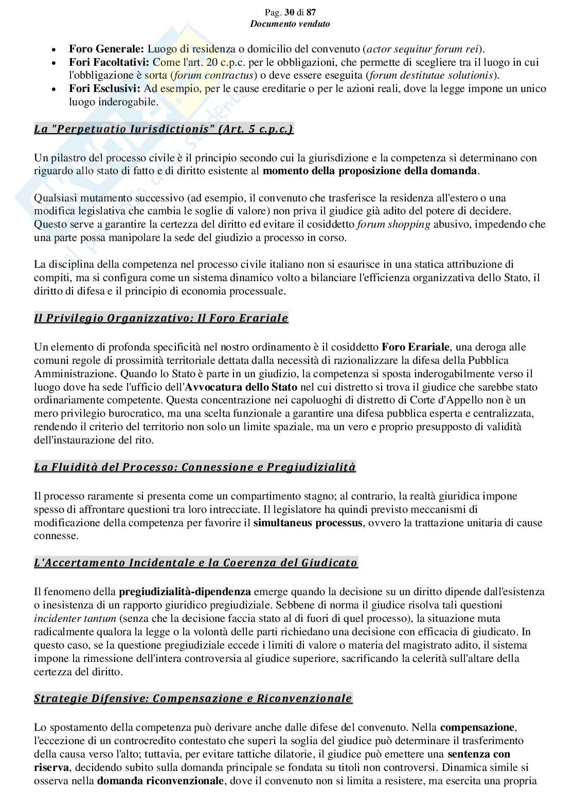Riassunto esame Diritto processuale civile, Prof. Giussani Andrea, libro consigliato Argomenti di diritto processuale civile (1 modulo), Biavati Pag. 31