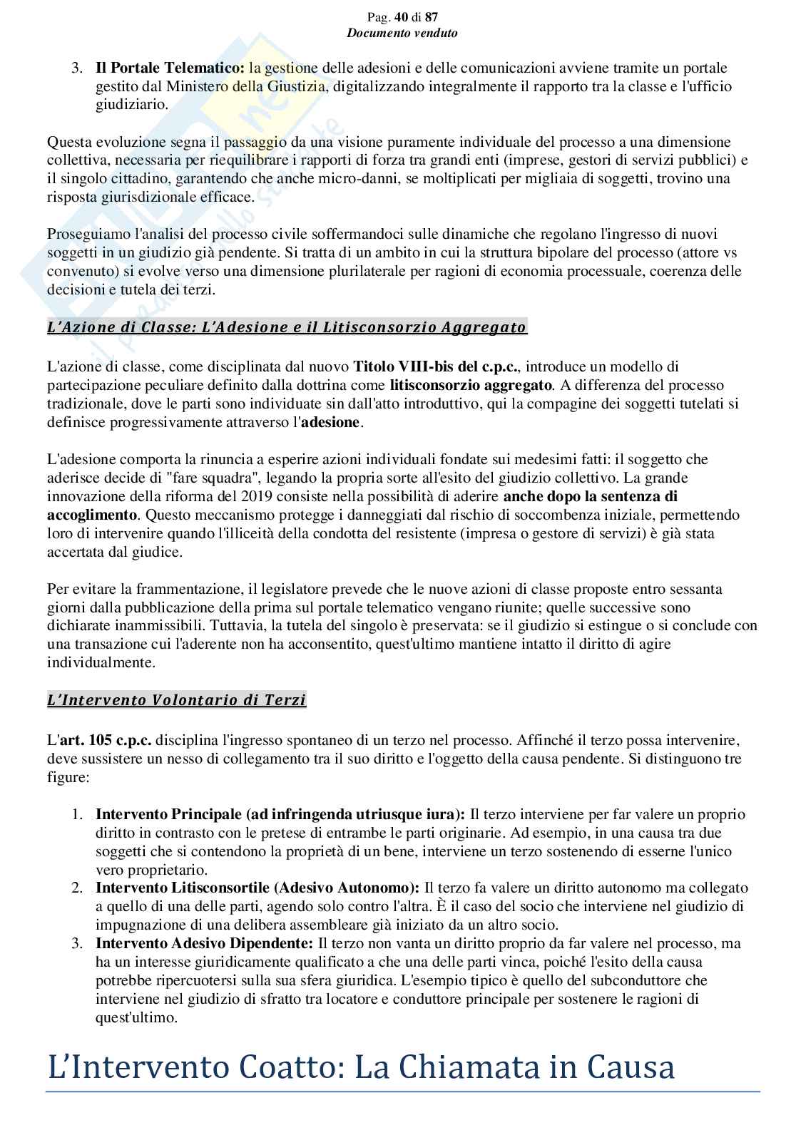 Riassunto esame Diritto processuale civile, Prof. Giussani Andrea, libro consigliato Argomenti di diritto processuale civile (1 modulo), Biavati Pag. 41