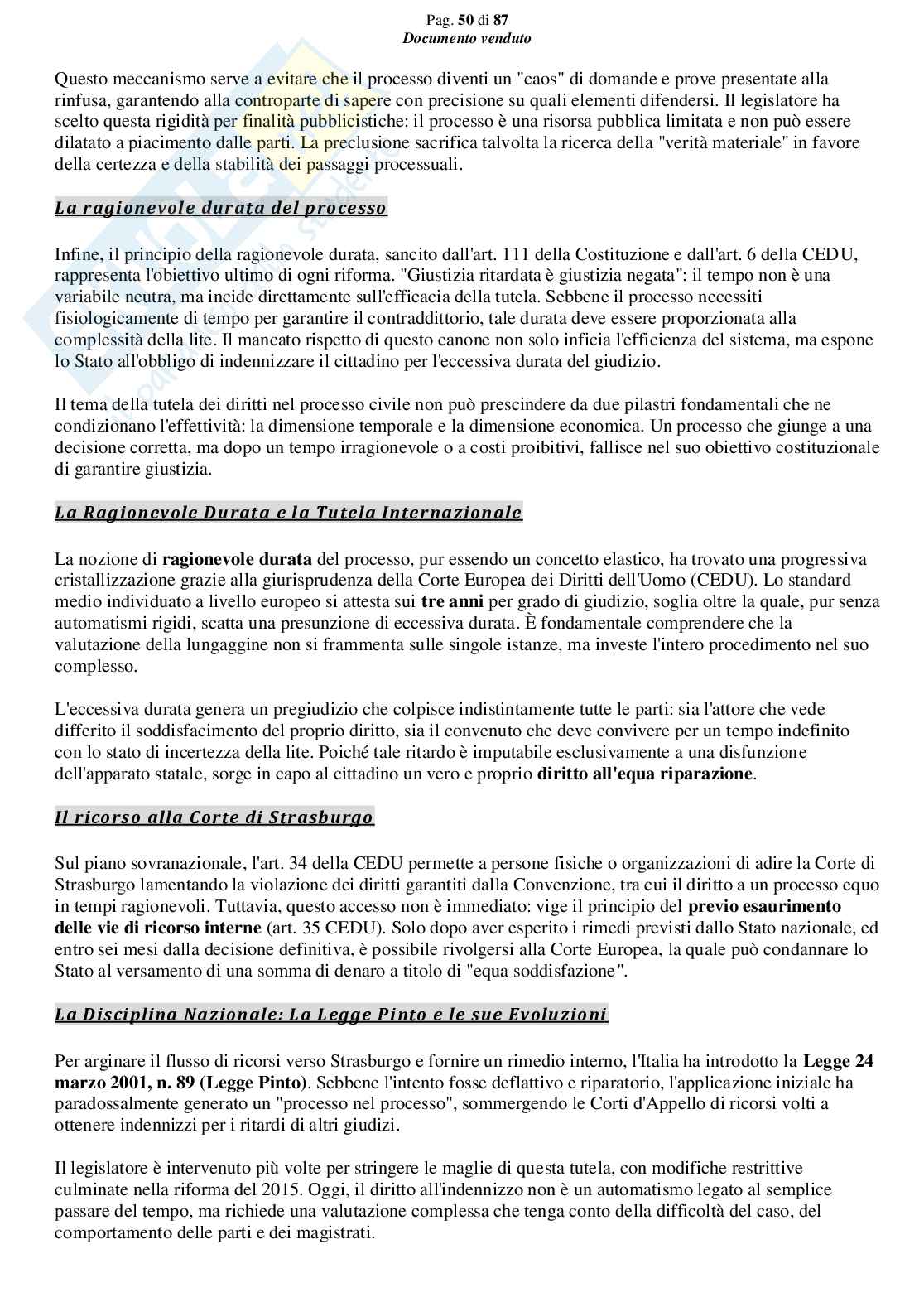 Riassunto esame Diritto processuale civile, Prof. Giussani Andrea, libro consigliato Argomenti di diritto processuale civile (1 modulo), Biavati Pag. 51