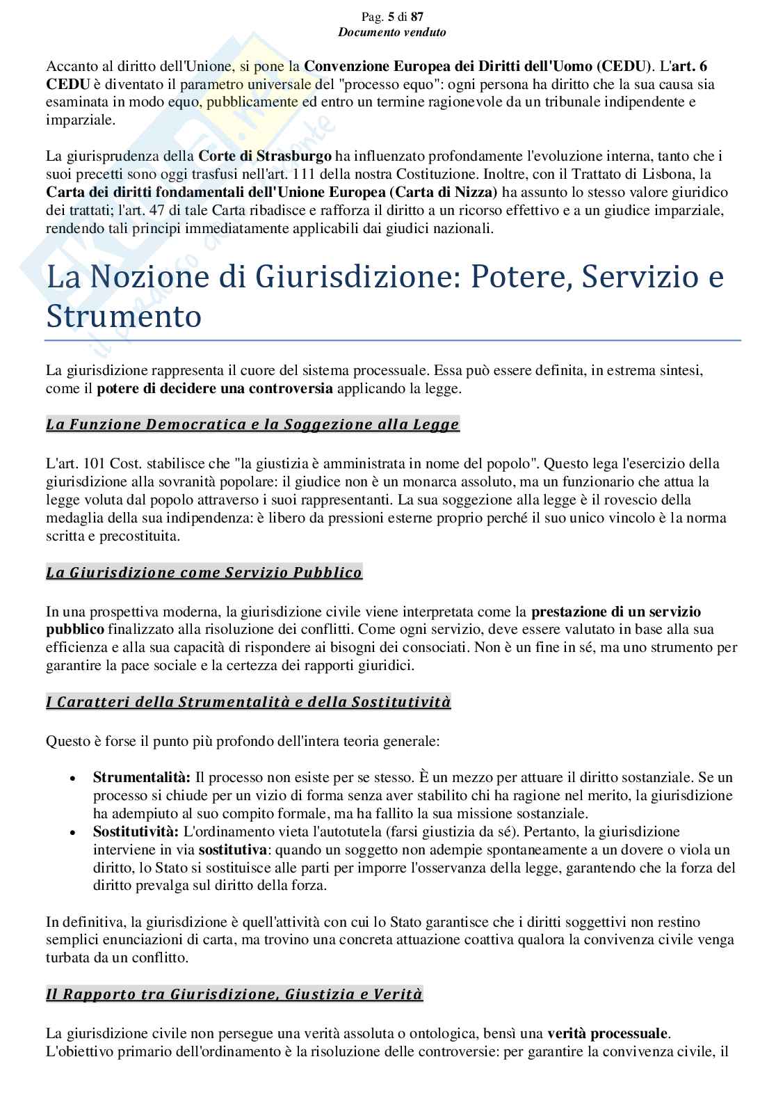 Riassunto esame Diritto processuale civile, Prof. Giussani Andrea, libro consigliato Argomenti di diritto processuale civile (1 modulo), Biavati Pag. 6