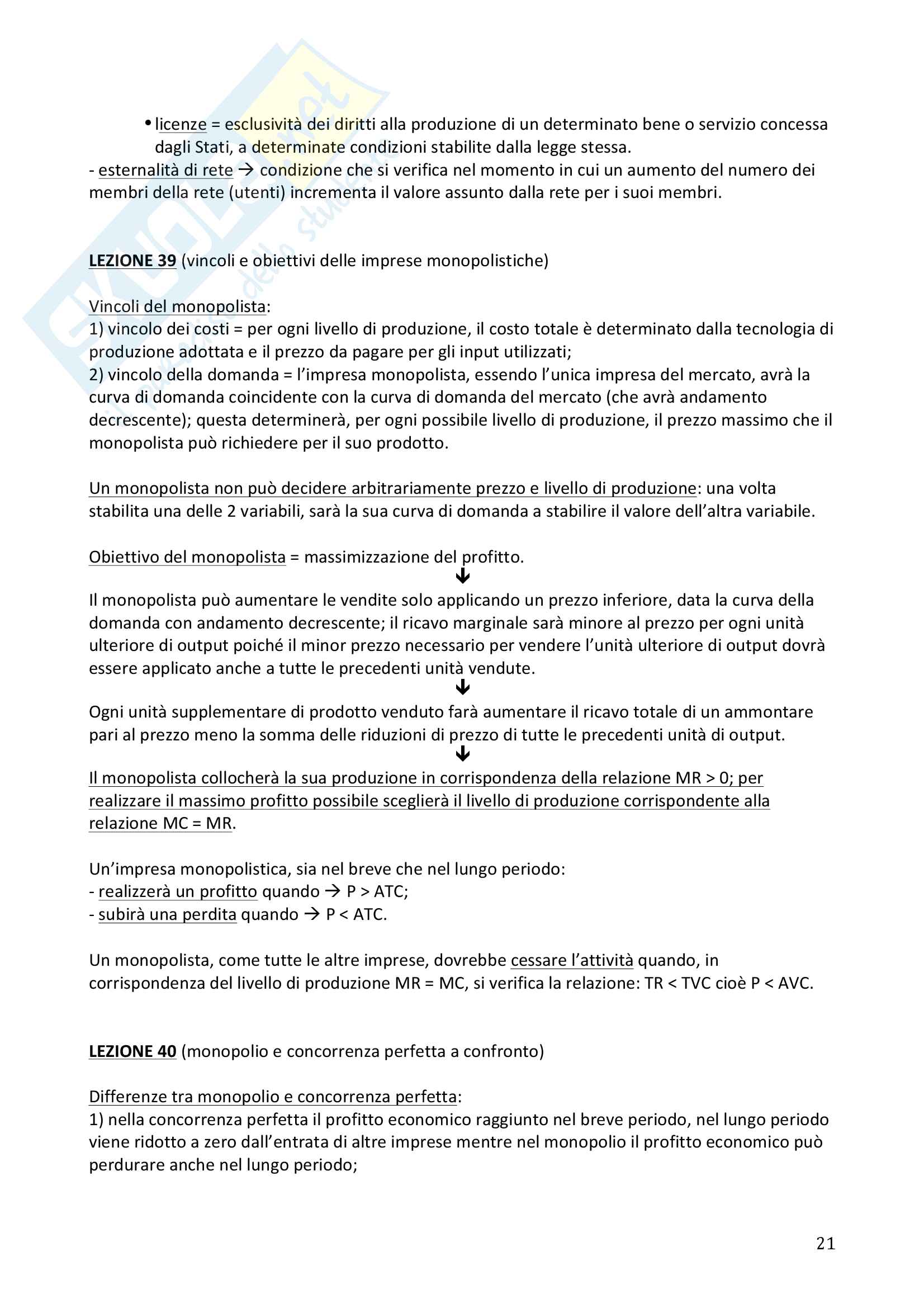 Microeconomia, riassunto Pag. 21