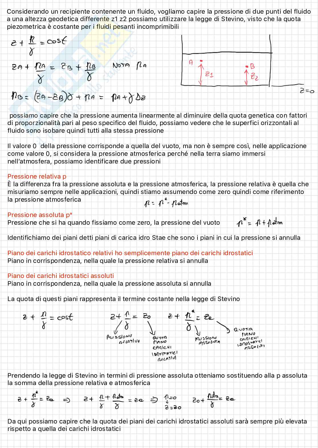 Meccanica dei fluidi Pag. 11