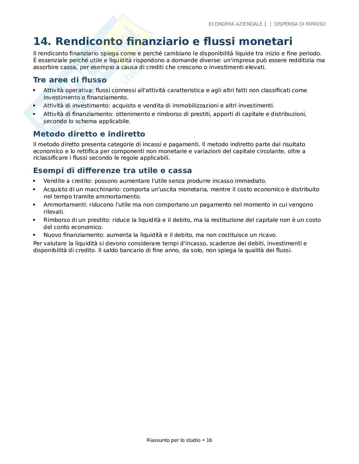 Economia aziendale Pag. 16
