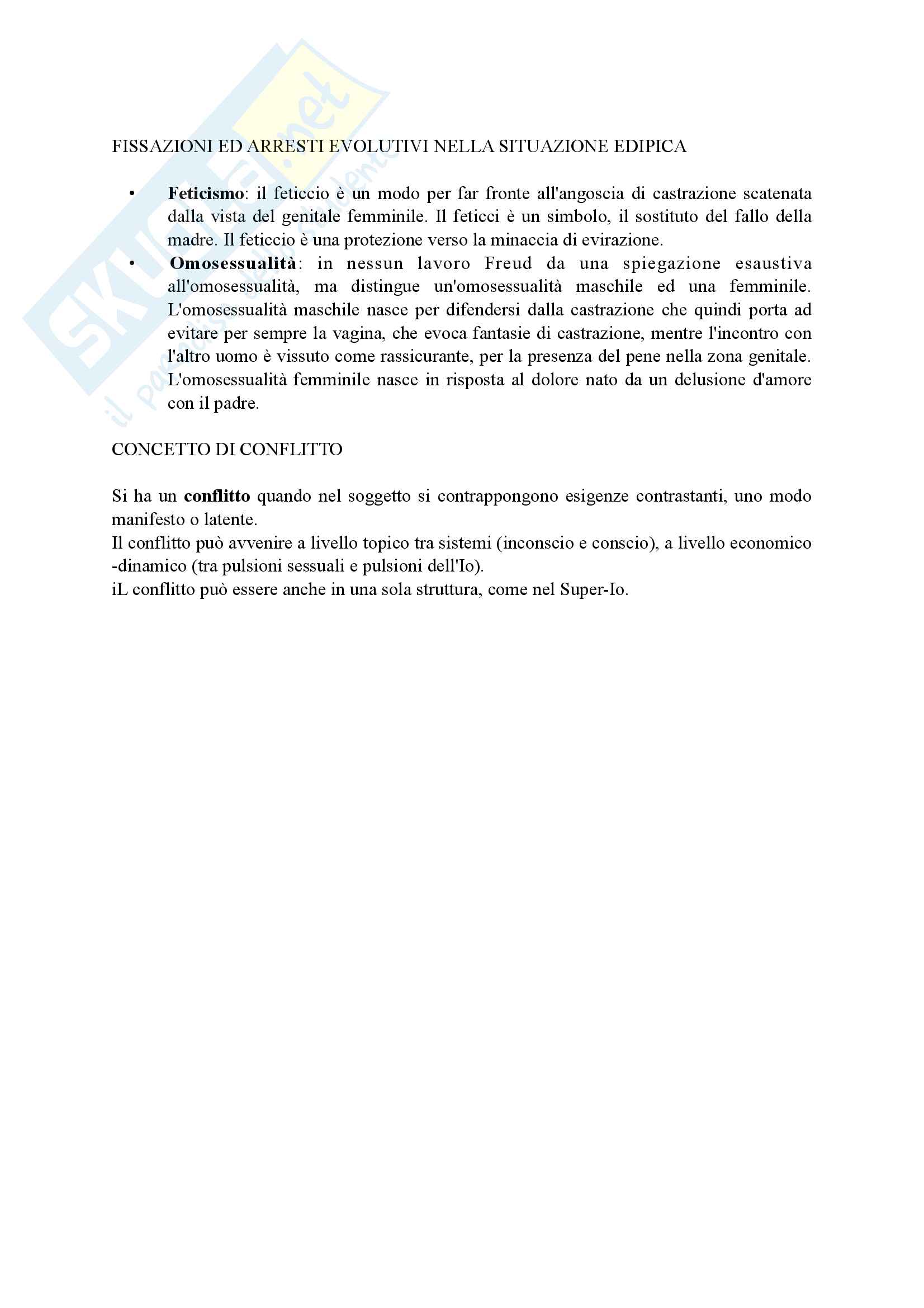 Riassunto esame Psicologia Dinamica, prof. Ieri, libro consigliato Lezioni sul pensiero freudiano e sue iniziali diramazioni, Mangini Pag. 36