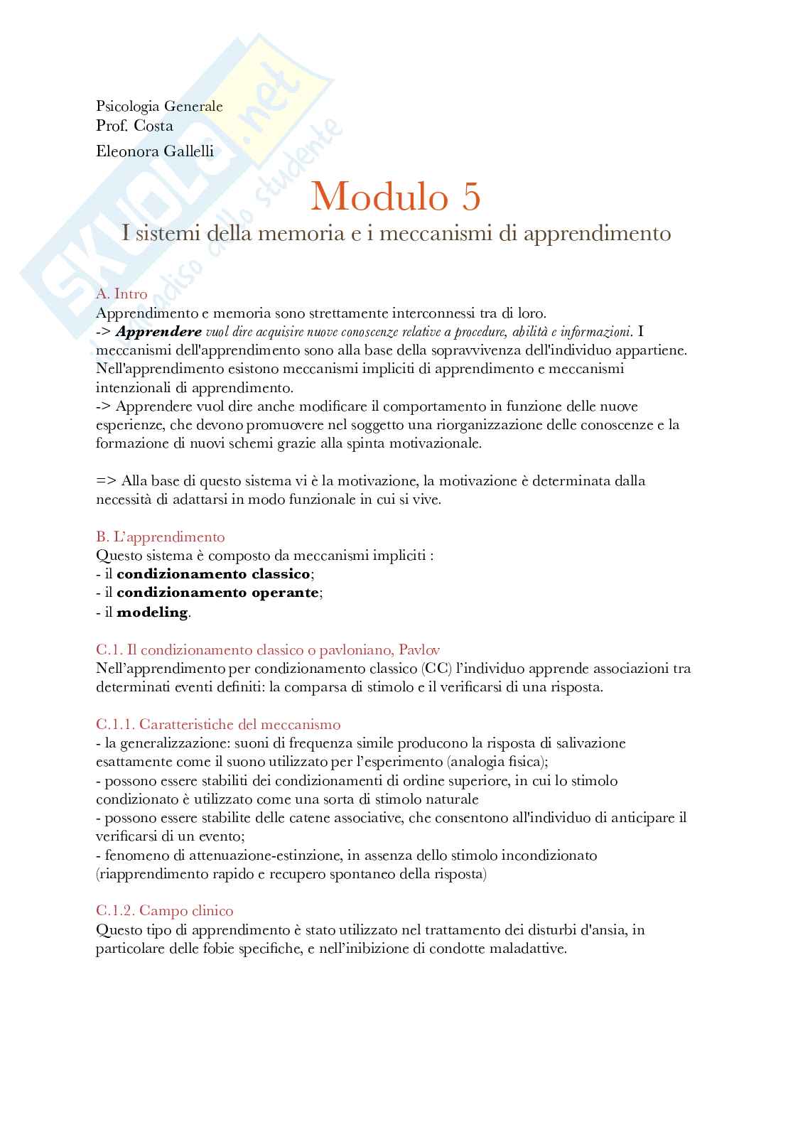 Psicologia generale Pag. 31