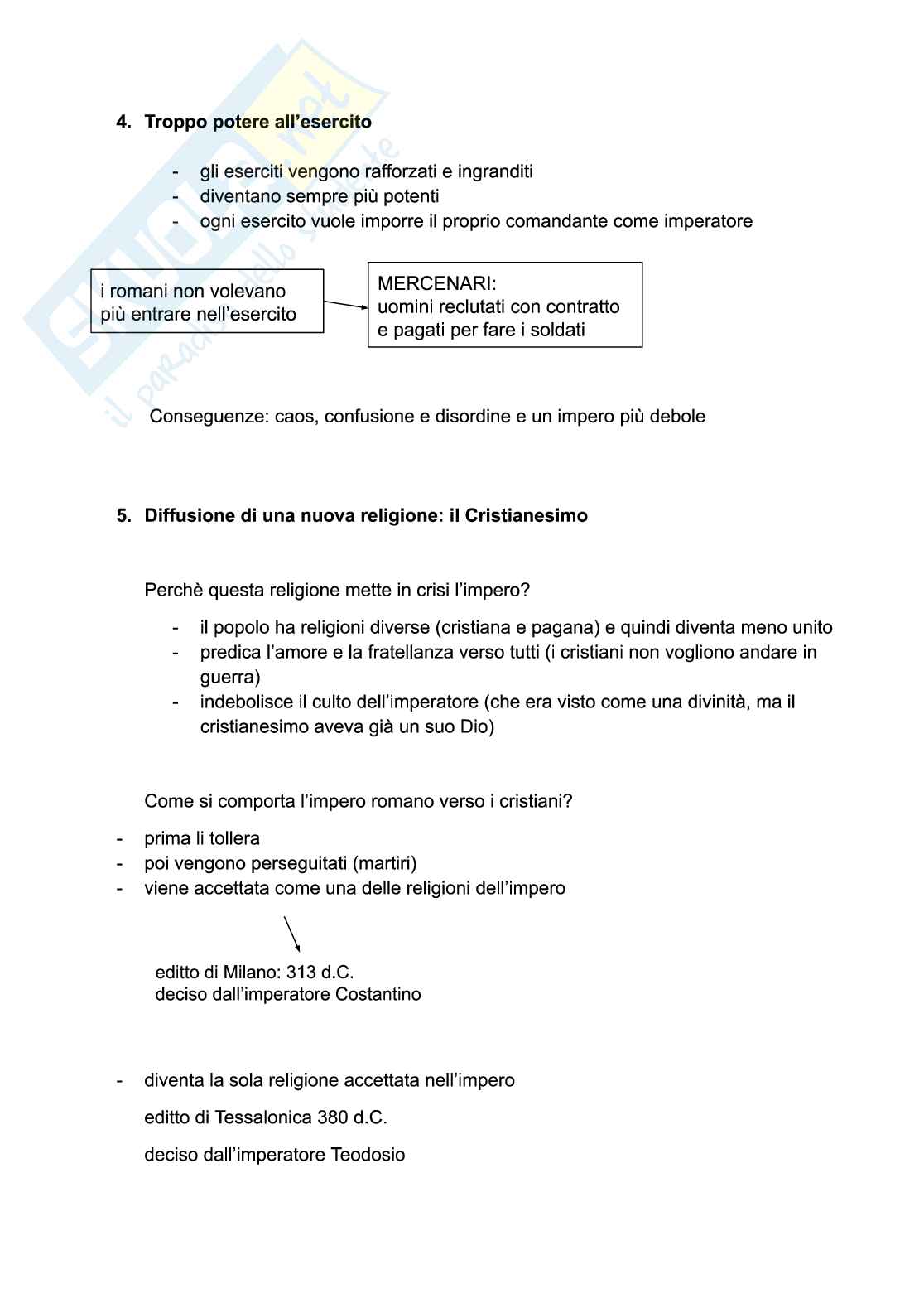 Numeri arabi e romani; epoche storiche e civiltà, caduta impero romano d'occidente Pag. 6