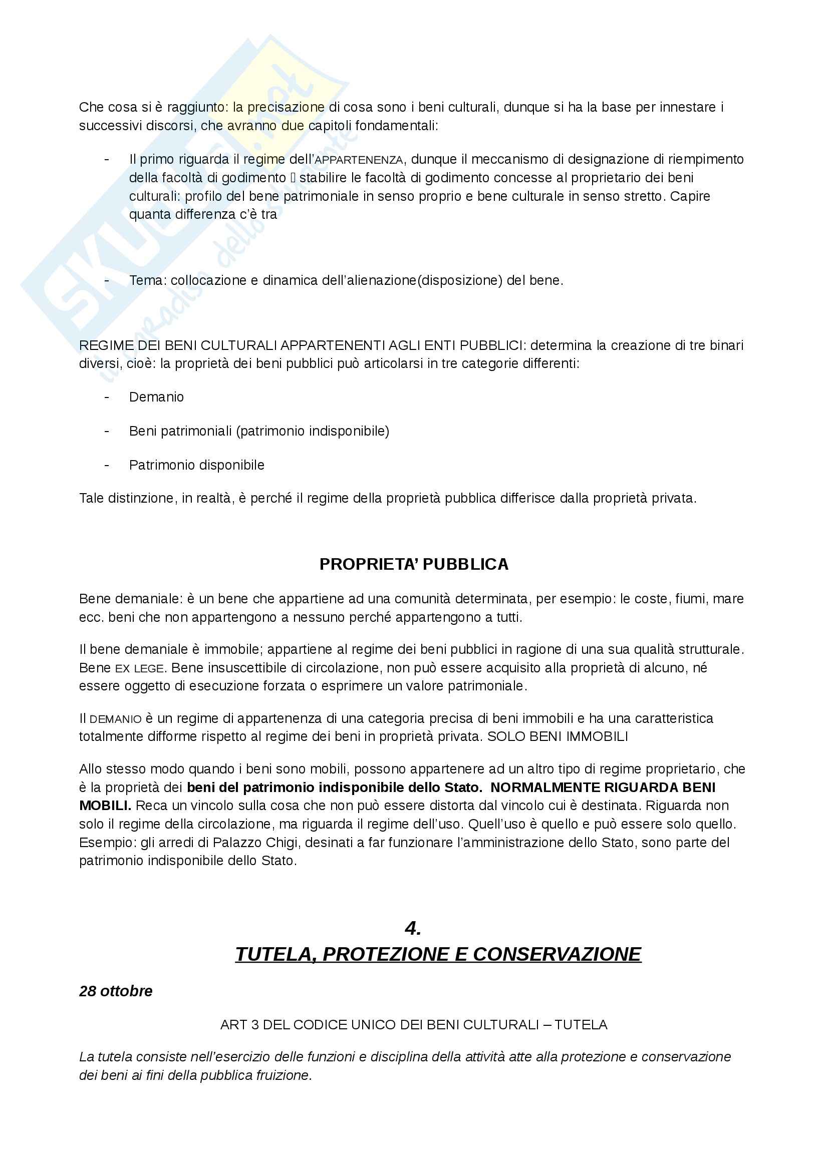 Riassunto esame Diritto e gestione dei beni culturali, prof. Rizzi Pag. 11