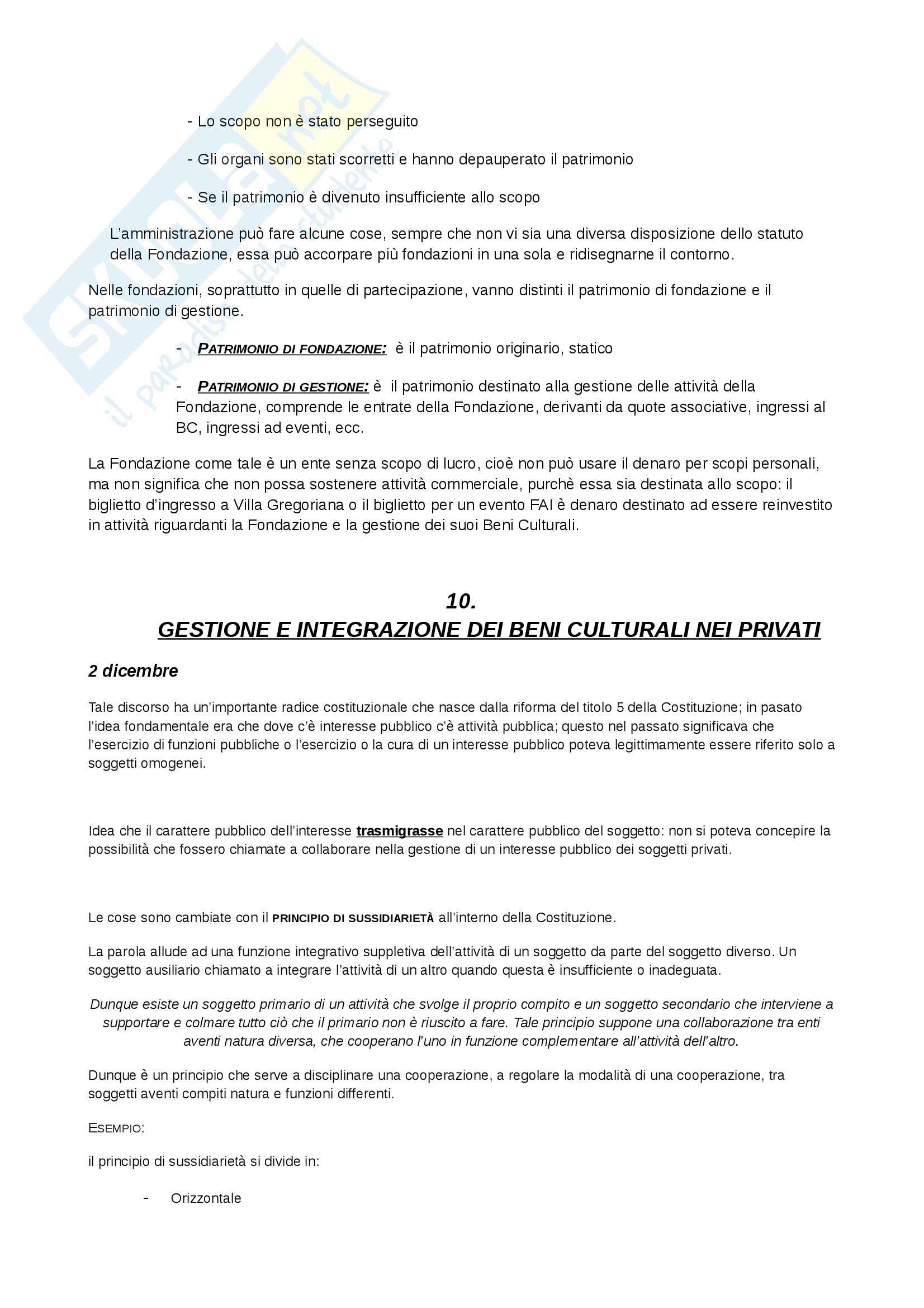 Riassunto esame Diritto e gestione dei beni culturali, prof. Rizzi Pag. 31