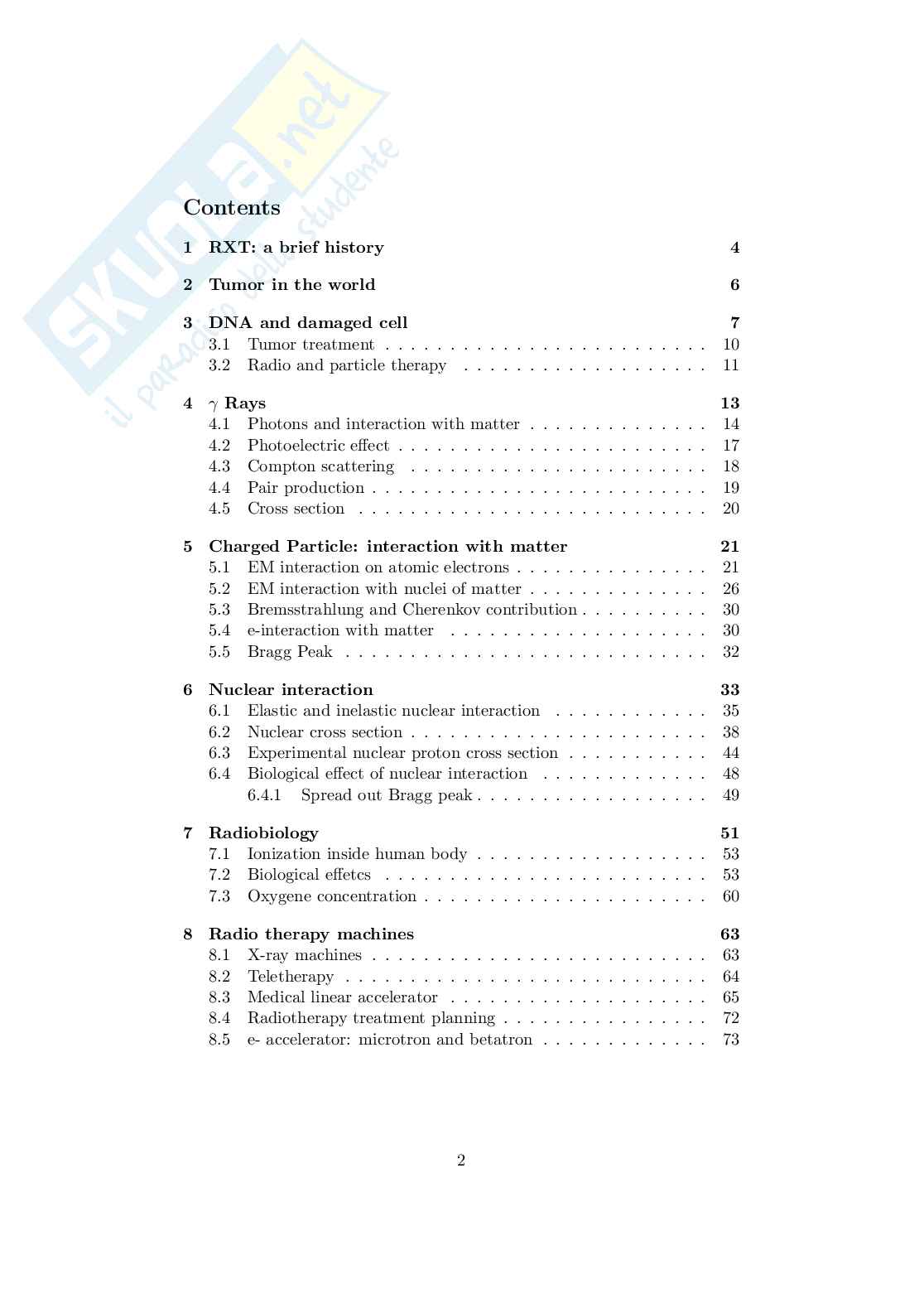 Application of Nuclear Physics to Medicine  Pag. 2