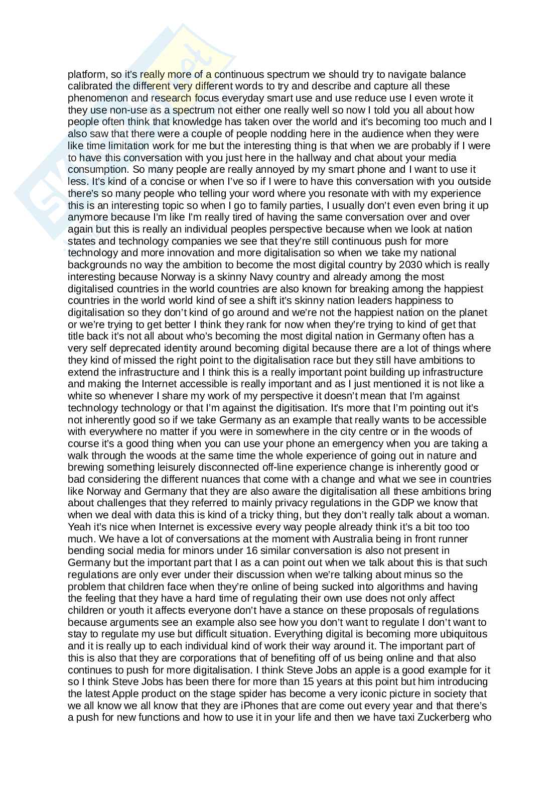 Appunti lezione Giornalismo e piattaforme digitali Pag. 2
