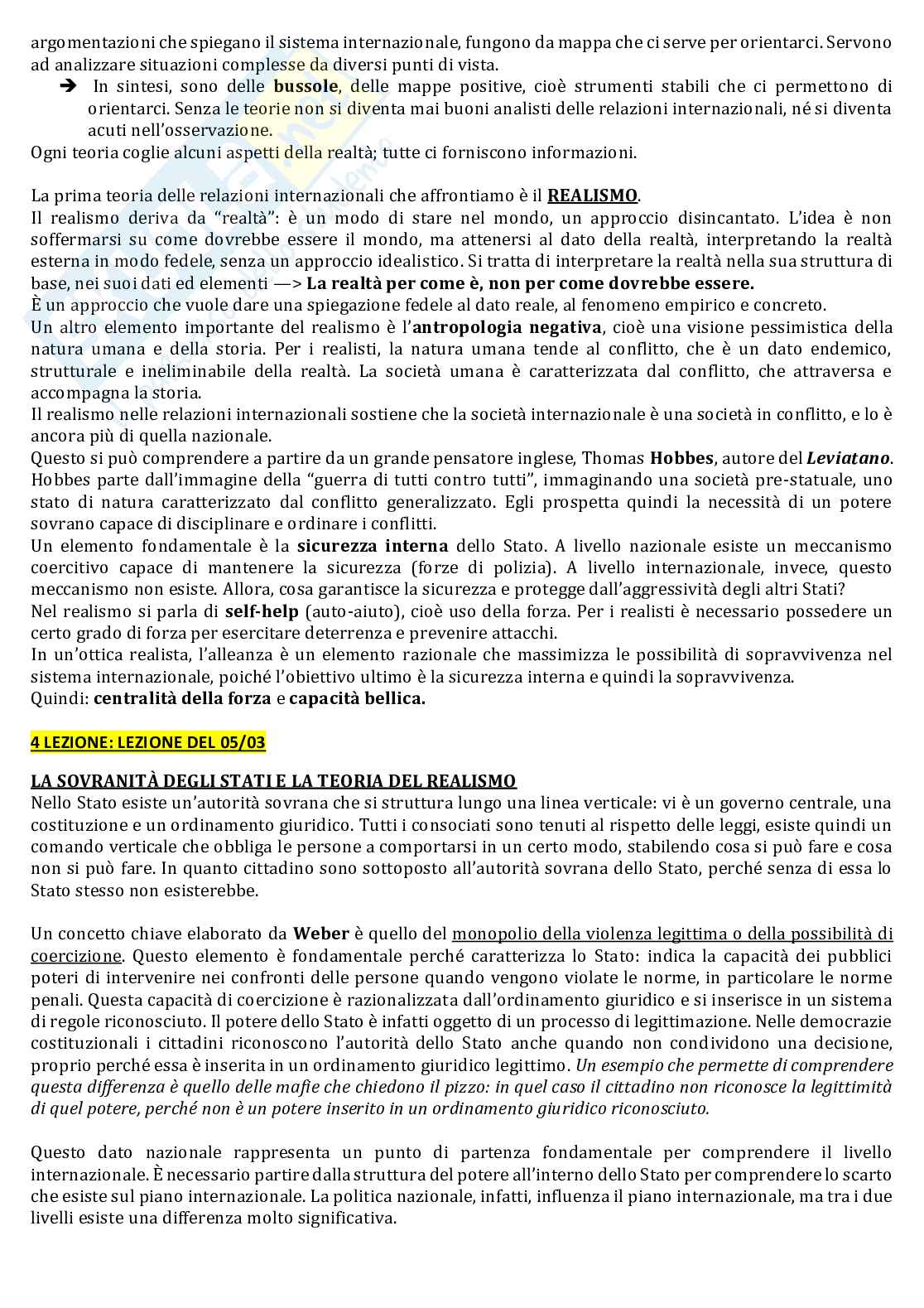 Riassunto esame Global politics, Prof. Giannone Diego, libro consigliato Il suicidio della pace , Colombo Pag. 6