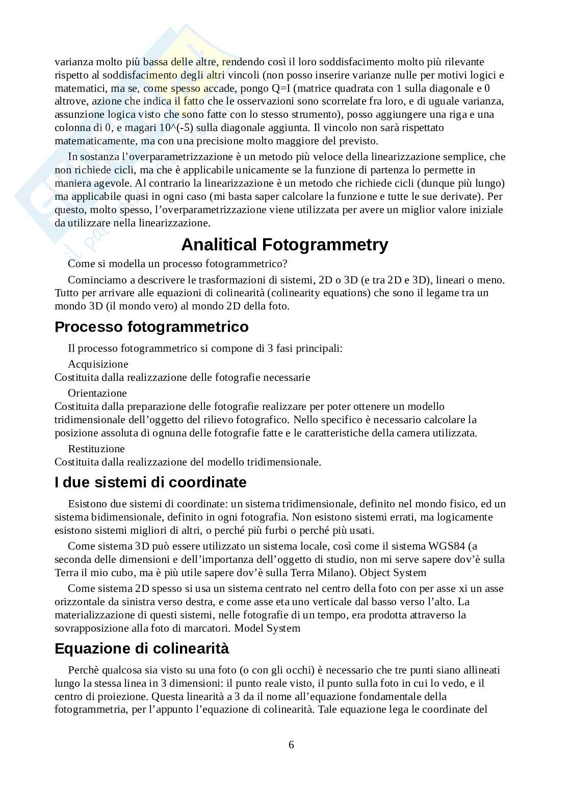 Appunti di 3d modelling and mapping from drone images Pag. 6