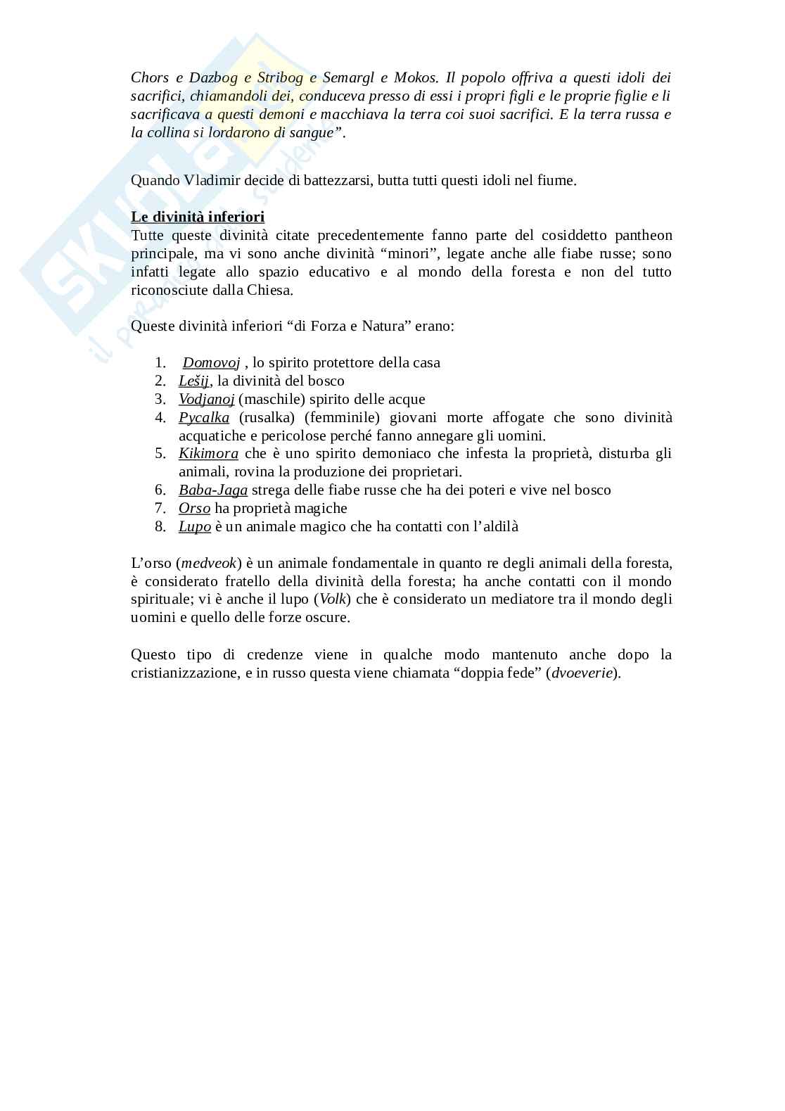 Riassunto esame Filologia germanica, Prof. Collivignarelli Maria Cristina, libro consigliato Gli slavi, Garzaniti   Pag. 11