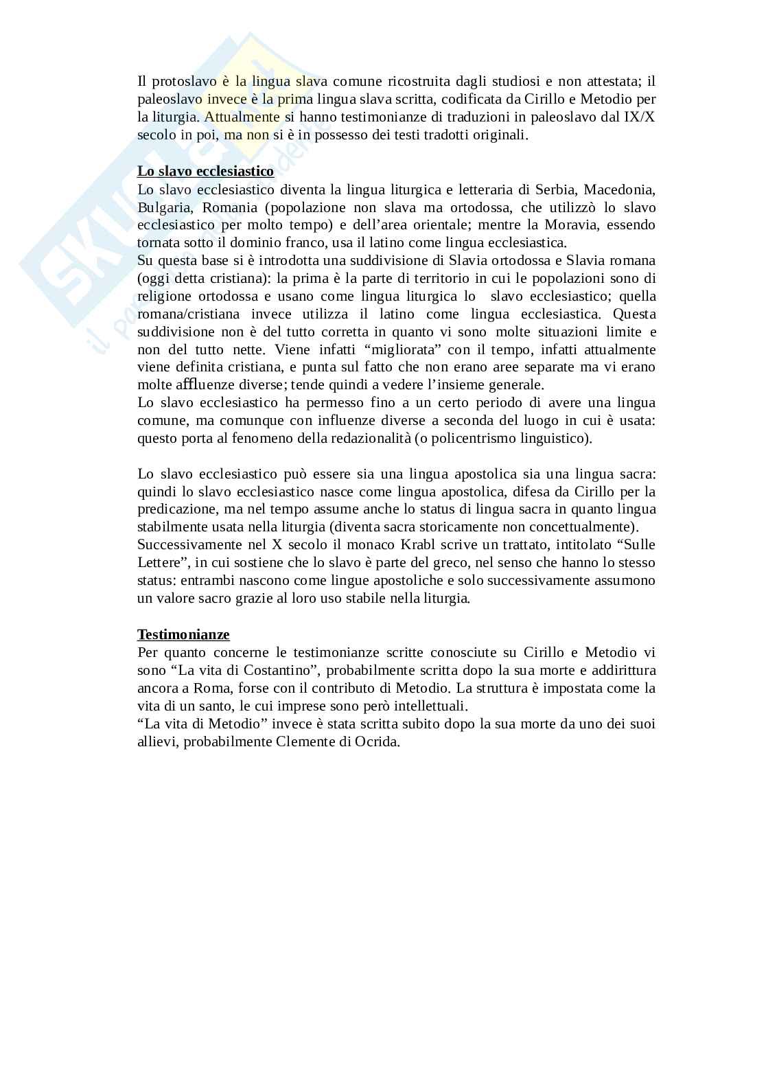 Riassunto esame Filologia germanica, Prof. Collivignarelli Maria Cristina, libro consigliato Gli slavi, Garzaniti   Pag. 16