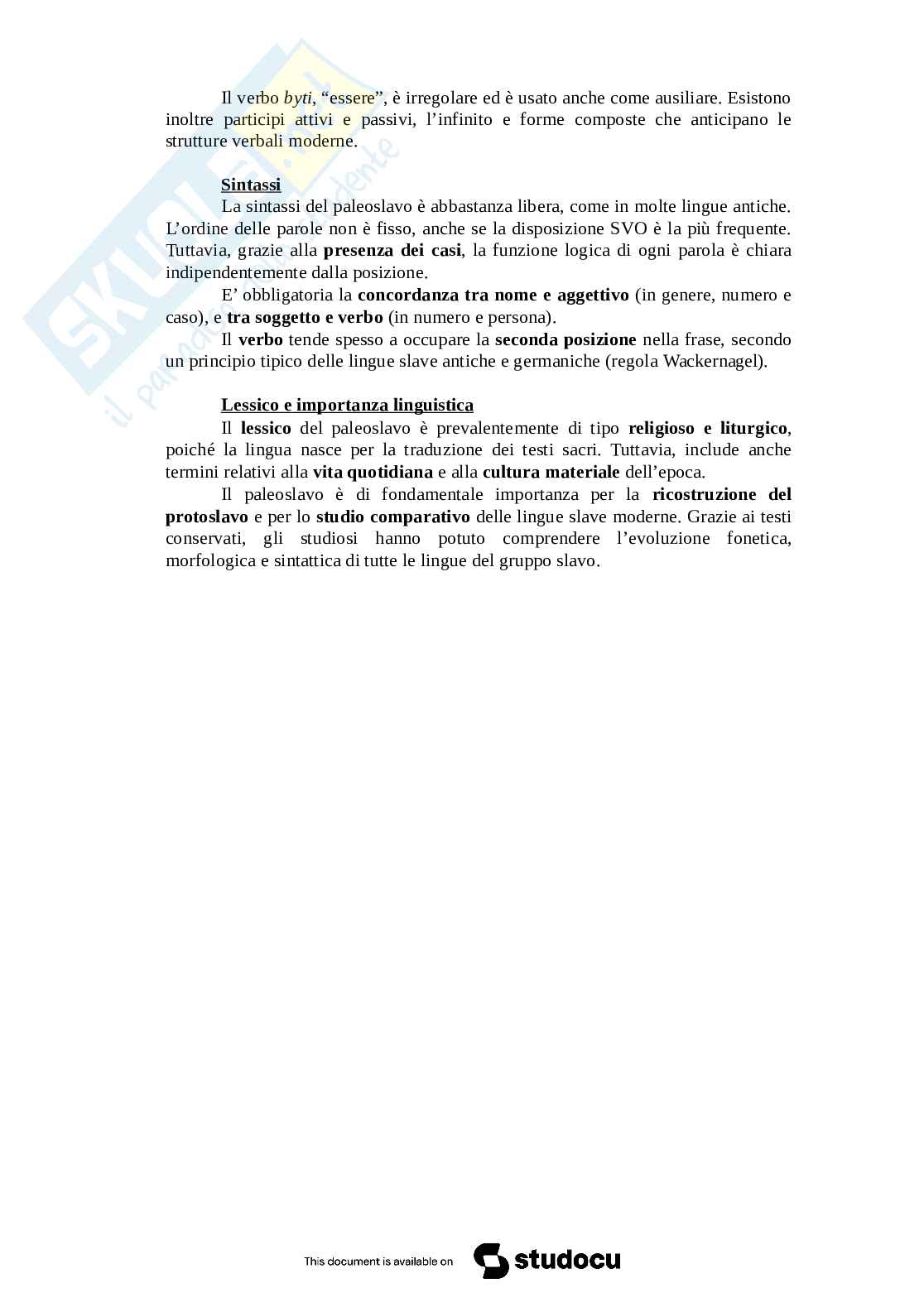 Riassunto esame Filologia germanica, Prof. Collivignarelli Maria Cristina, libro consigliato Gli slavi, Garzaniti   Pag. 26
