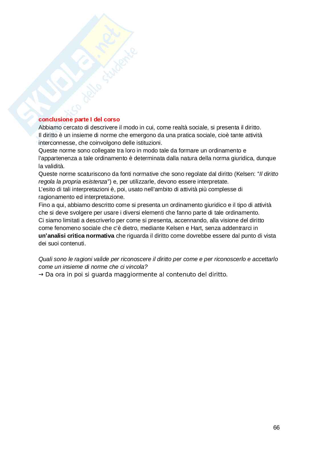 Riassunto esame Filosofia del diritto, Prof. Valentini Chiara, libro consigliato Argomenti di teoria del diritto, A.A.V.V. Pag. 66
