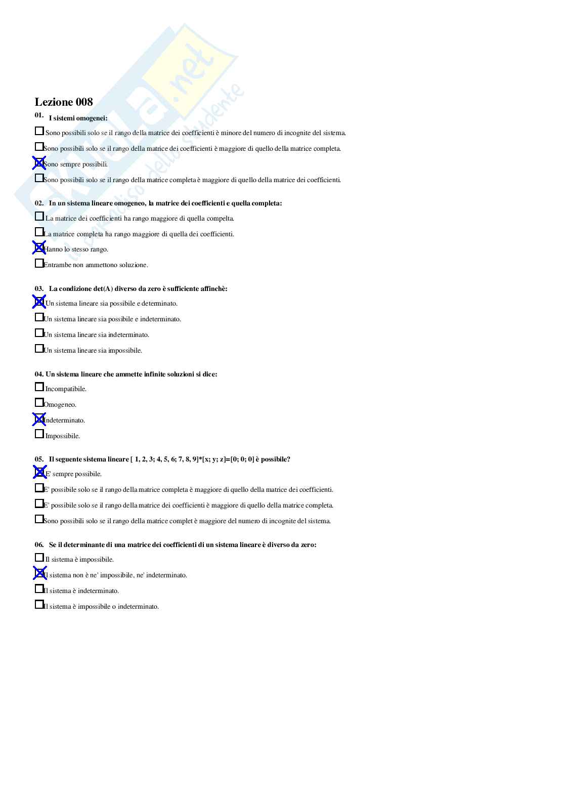 Analisi numerica – Paniere risposte chiuse completo e corretto – A.A. 2025/26 Pag. 16