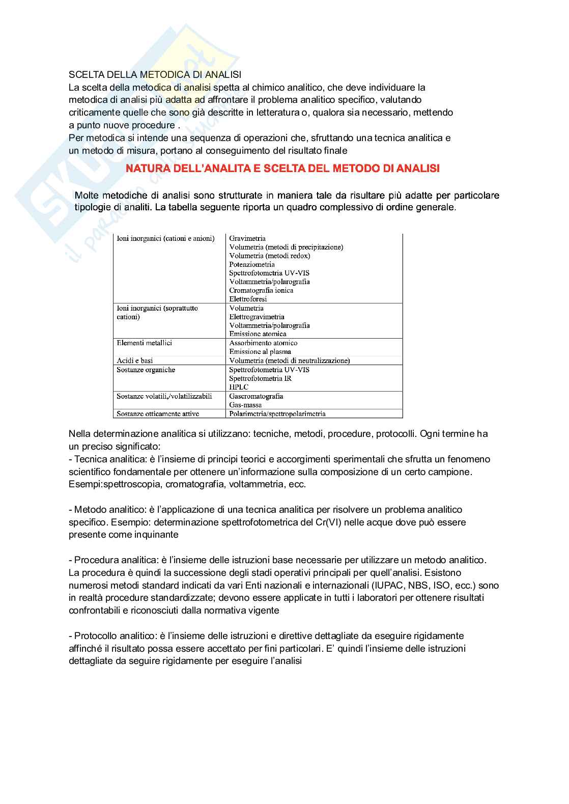 Chimica analitica - prima parte Pag. 6