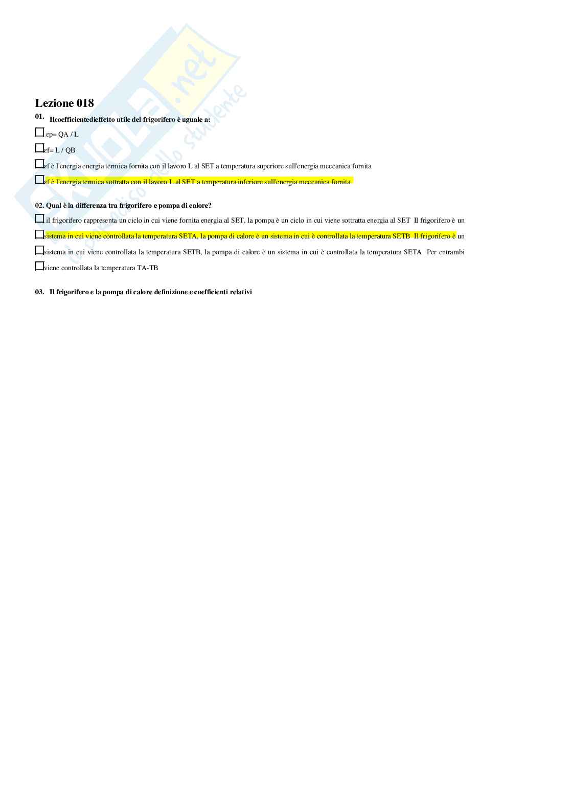 Fisica tecnica – esame – Paniere completo risposte chiuse (109) – A.A. 2025/26 Pag. 21