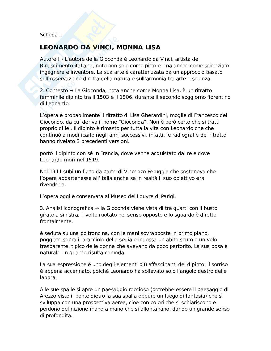 Fondamenti di psicologia dello sviluppo - Arte   Pag. 1