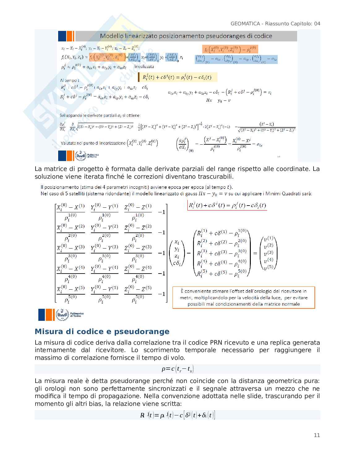 Schema posizionamento GNSS Pag. 11