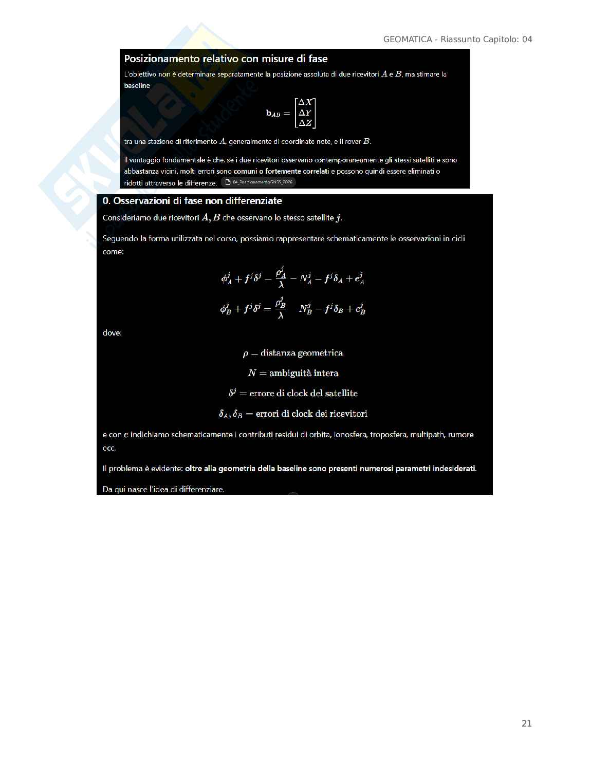 Schema posizionamento GNSS Pag. 21