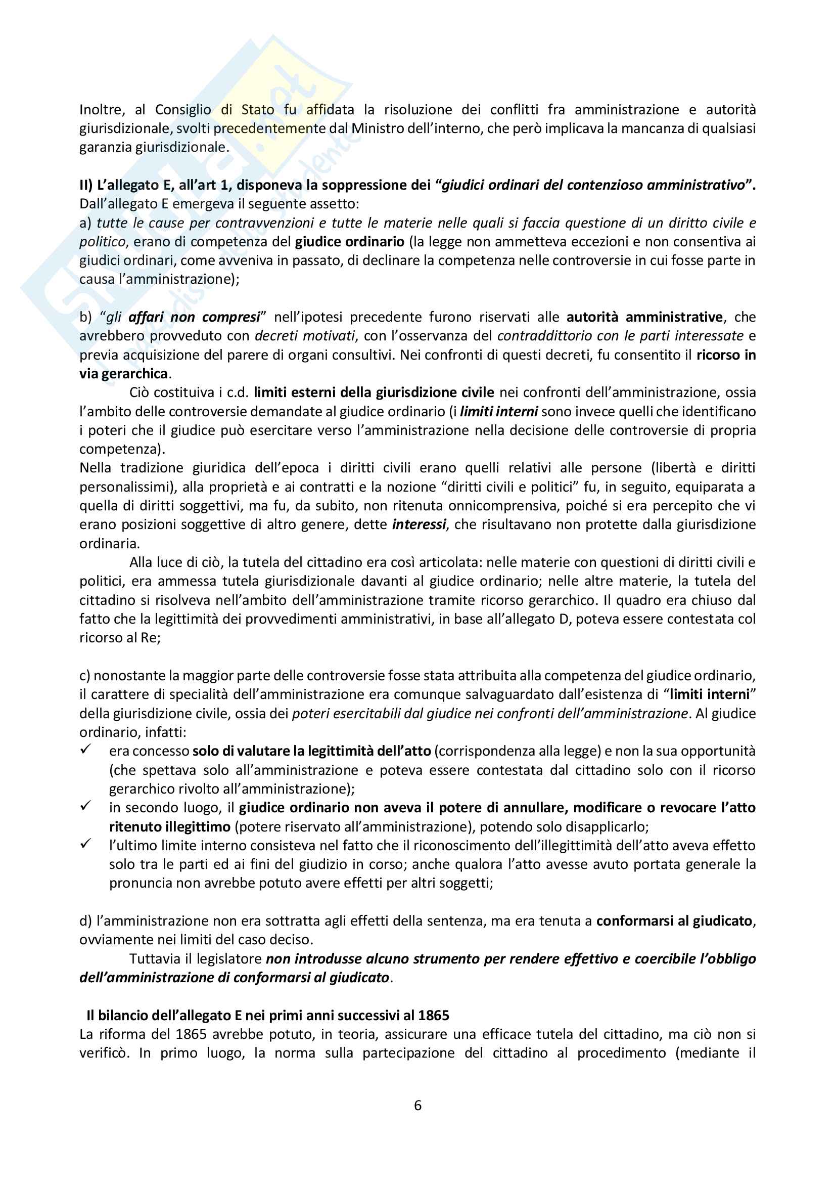 Riassunto esame Giustizia Amministrativa, prof. Dugato, libro consigliato Giustizia Amministrativa, Travi Pag. 6