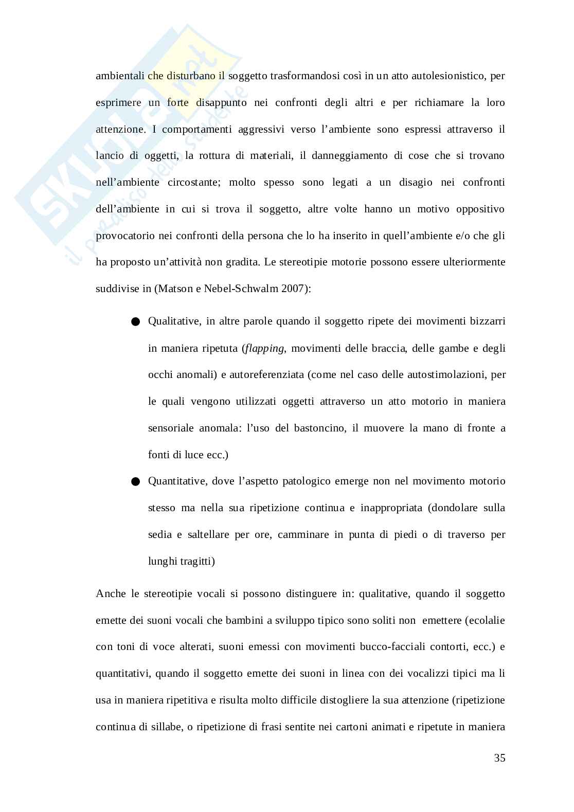 Autismo in età prescolare: caratteristiche e metodi per affrontare la quotidianità Pag. 36