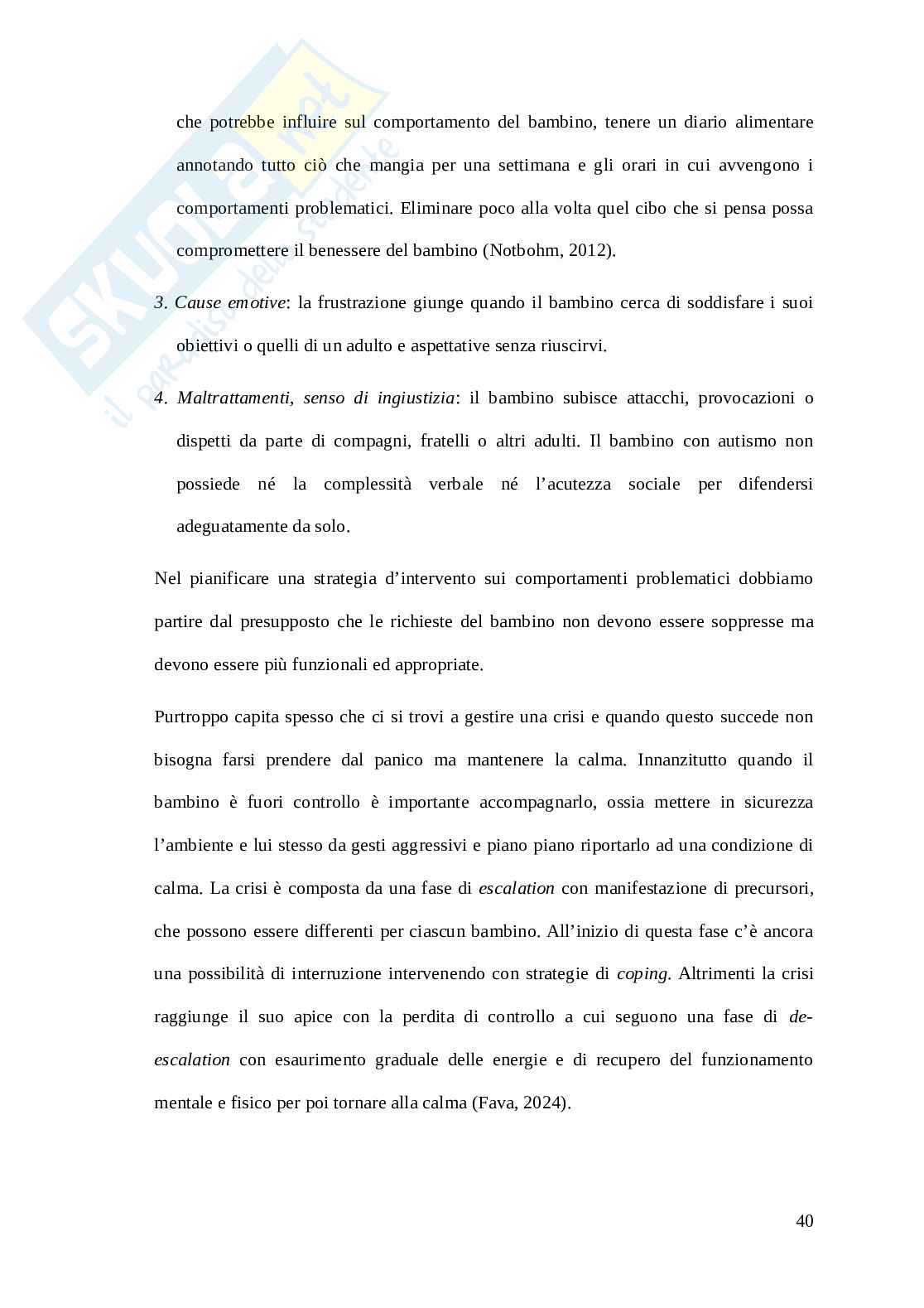Autismo in età prescolare: caratteristiche e metodi per affrontare la quotidianità Pag. 41
