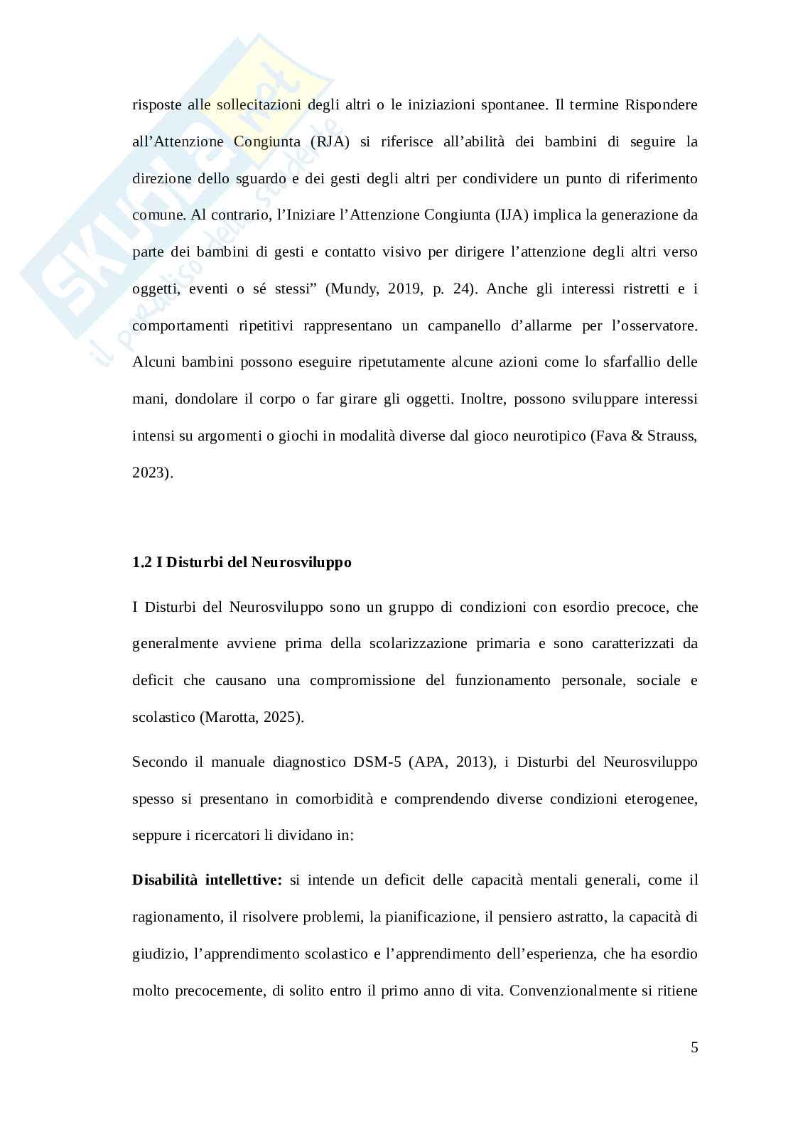 Autismo in età prescolare: caratteristiche e metodi per affrontare la quotidianità Pag. 6