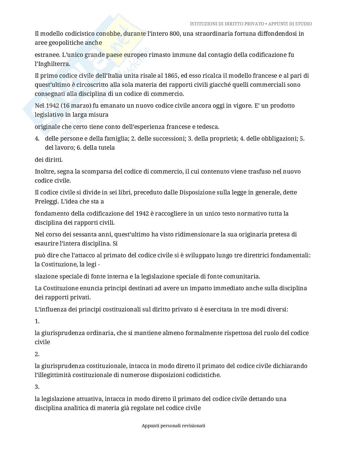 Appunti di istituzioni di diritto privato  Pag. 11