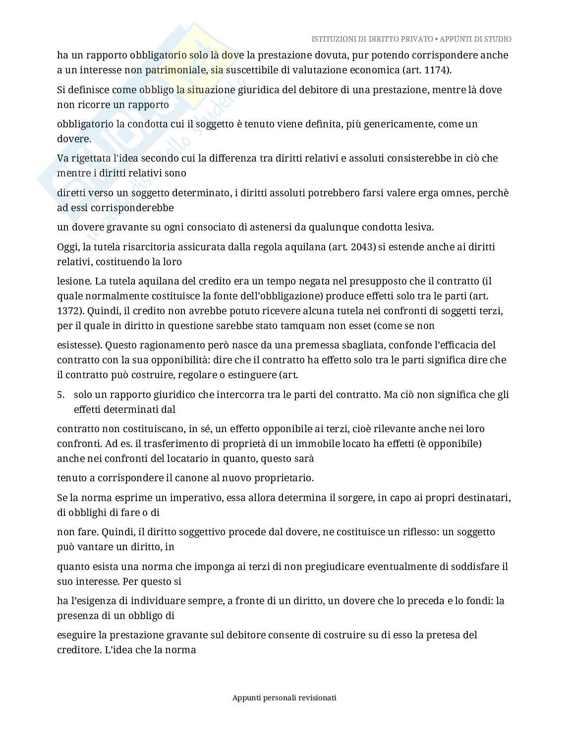 Appunti di istituzioni di diritto privato  Pag. 16