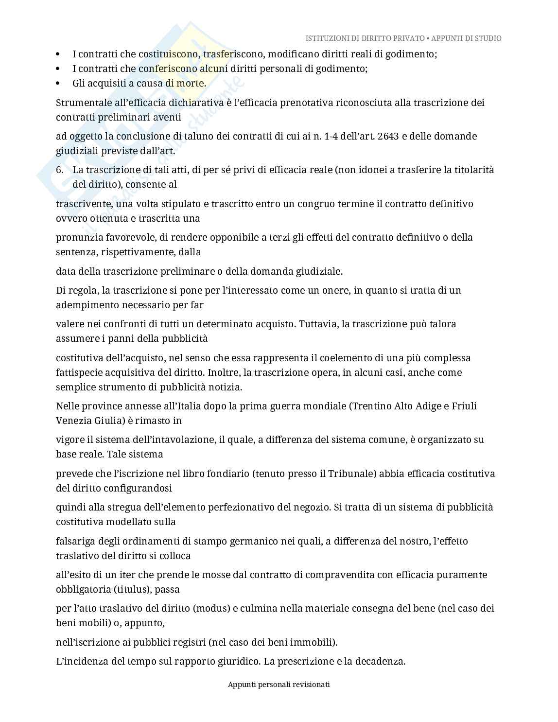 Appunti di istituzioni di diritto privato  Pag. 31