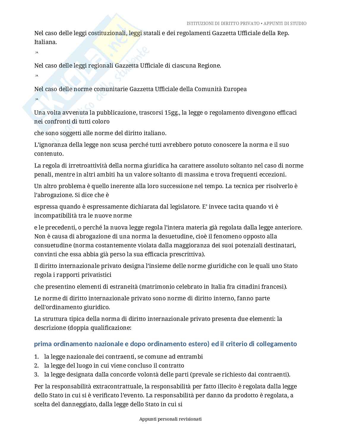 Appunti di istituzioni di diritto privato  Pag. 6