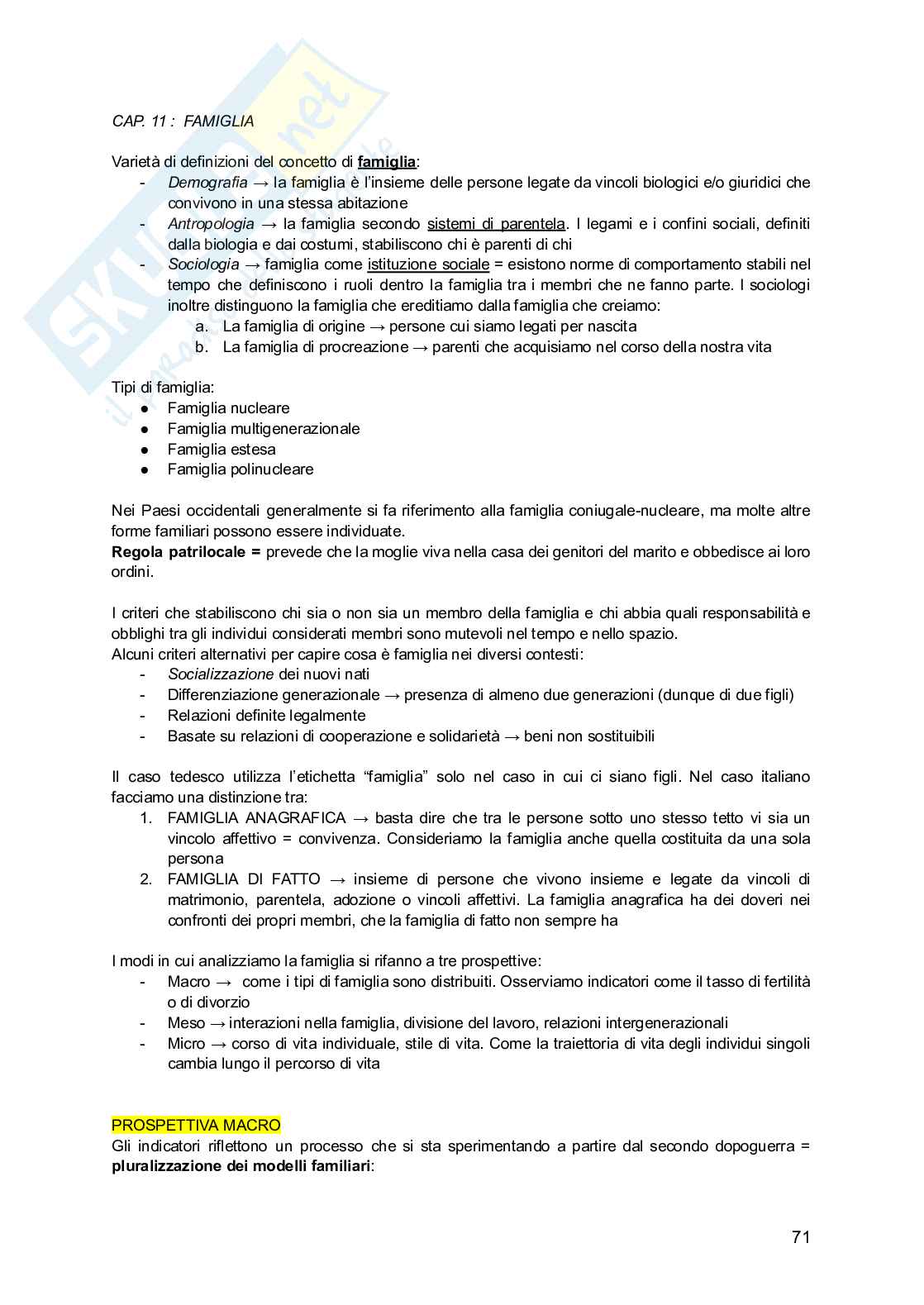 Sistemi sociali comparati Pag. 71