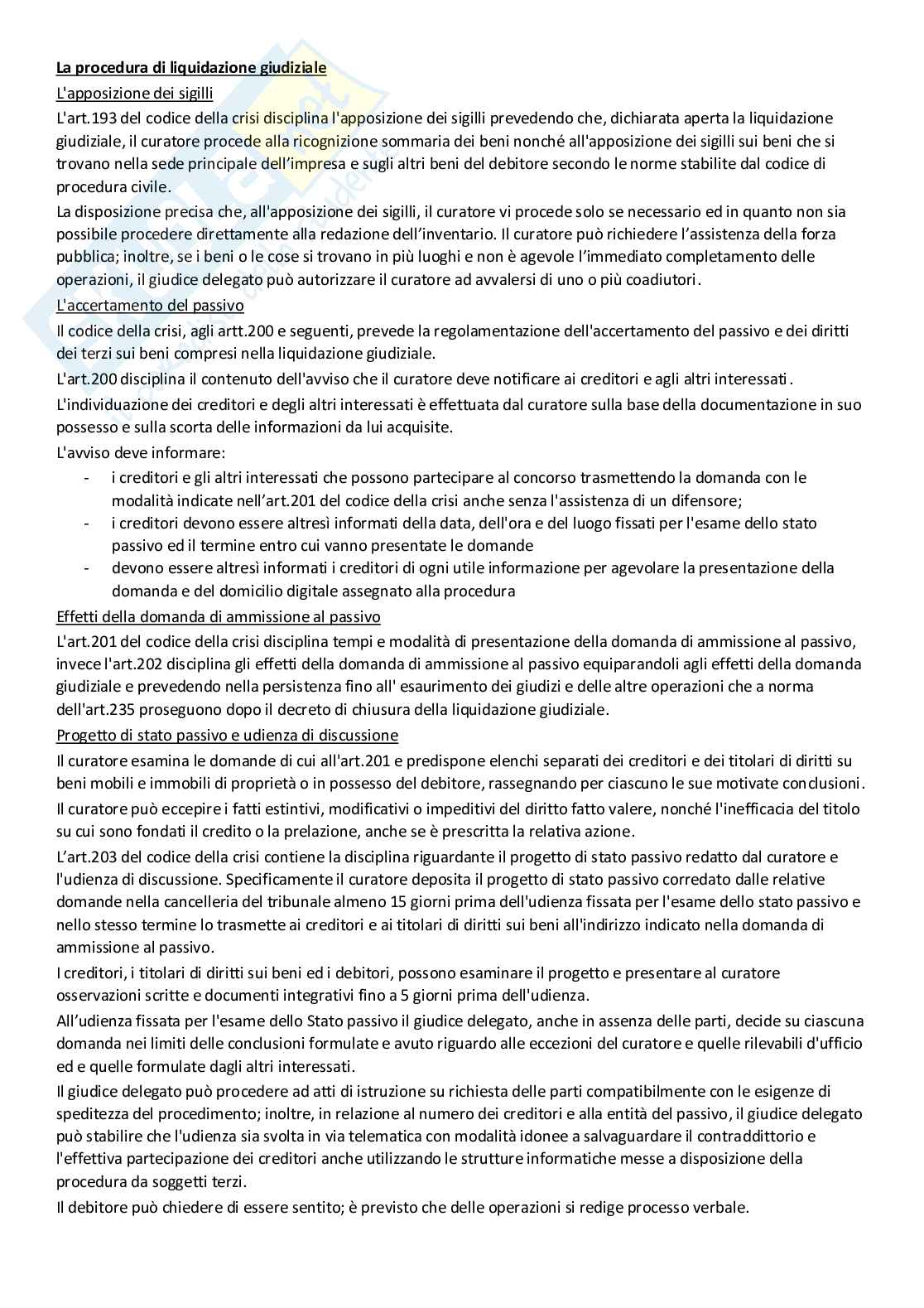 La crisi dell'impresa - aggiornato al nuovo codice D. Lgs. n. 14-2019 Pag. 11