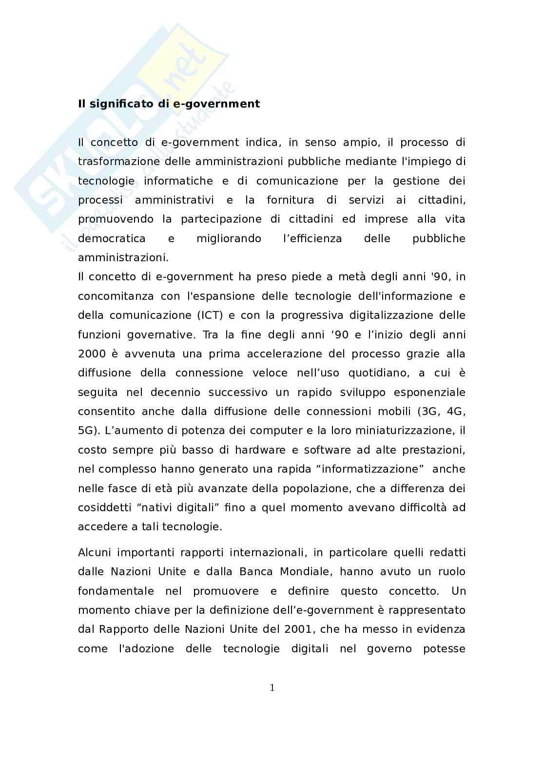 E-government Pag. 1