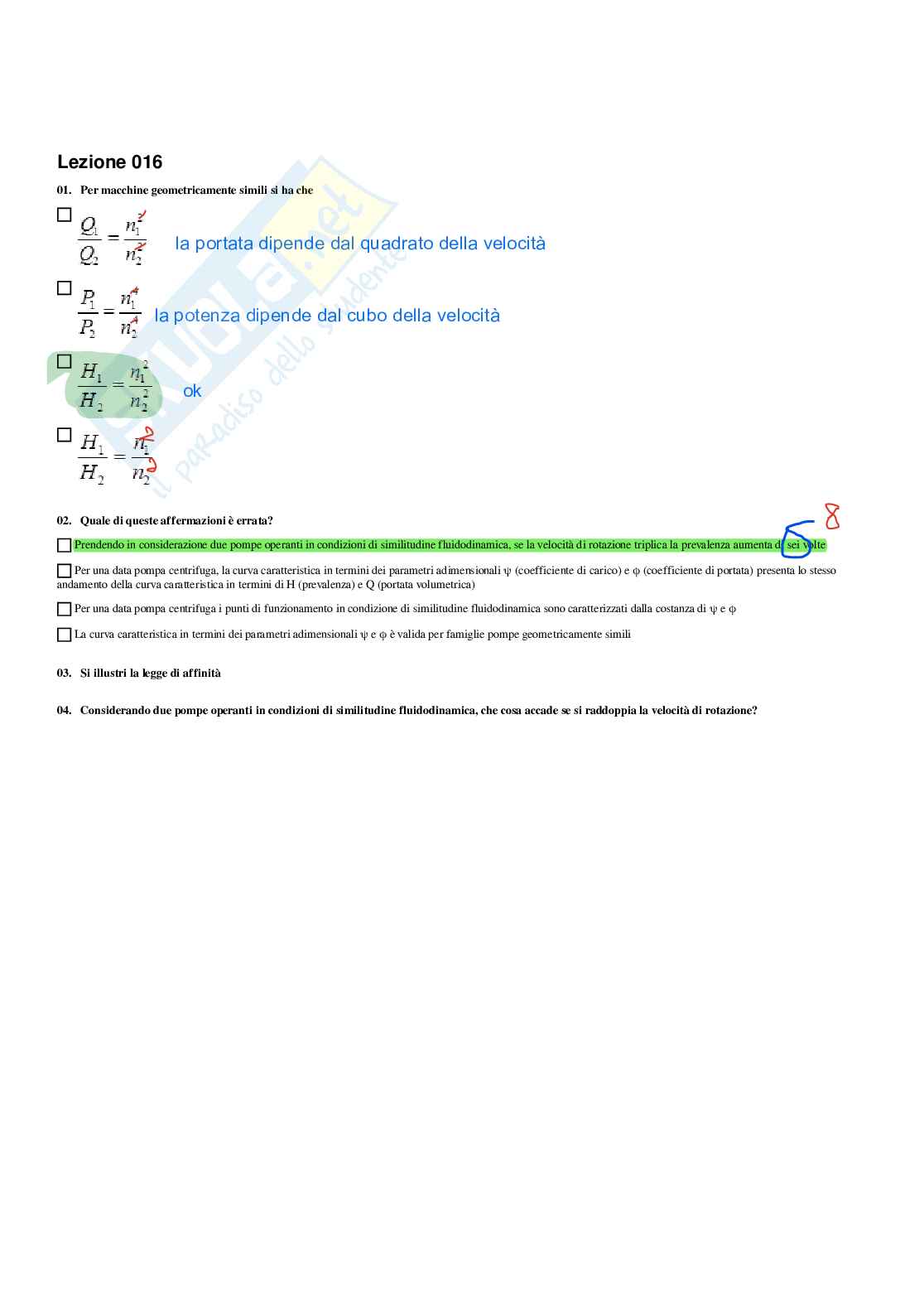 Paniere completo e verificato di Macchine e sistemi energetici - Risposte multiple Pag. 21