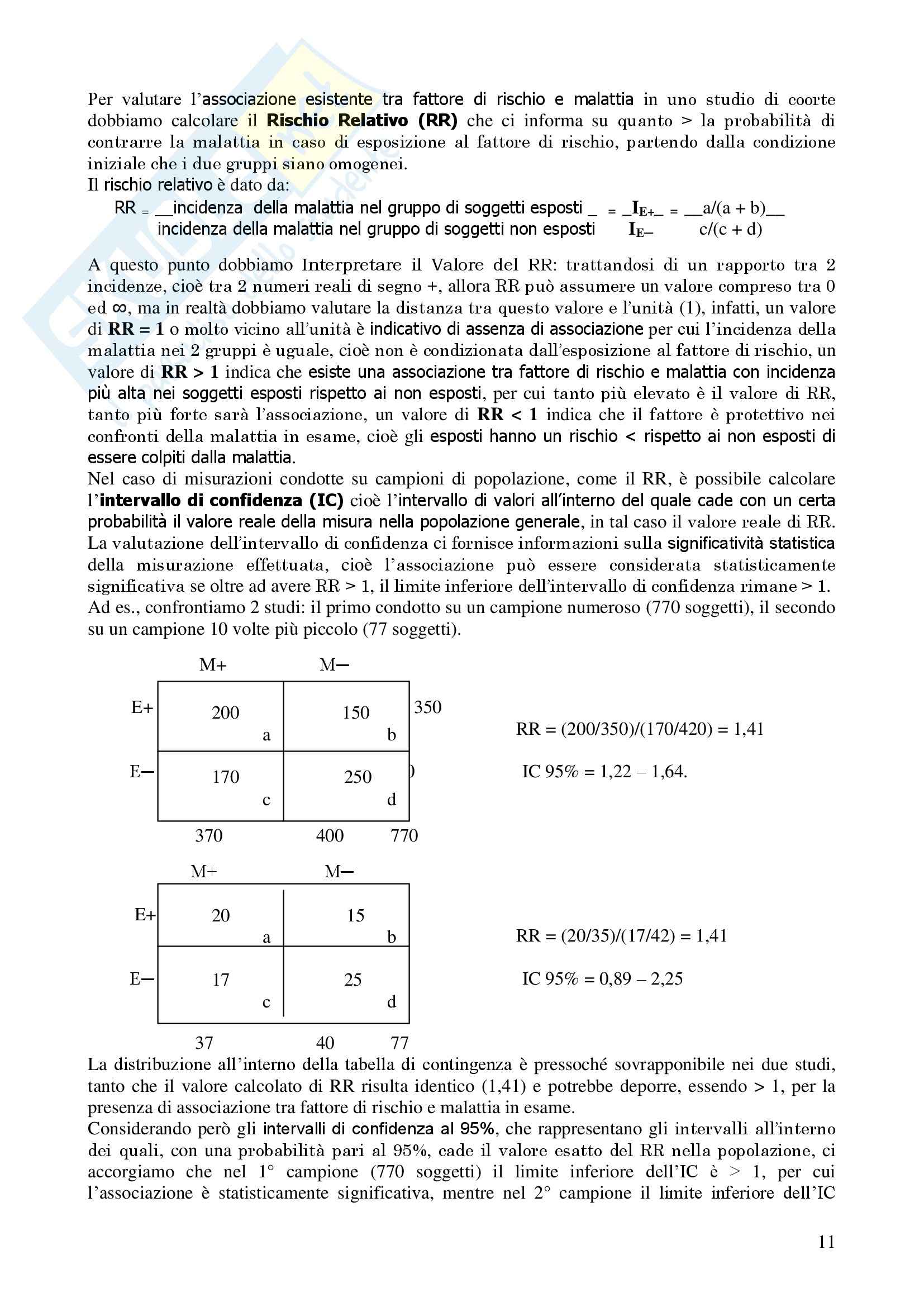 Metodologia Epidemiologica ed Igiene - Corso completo Pag. 11