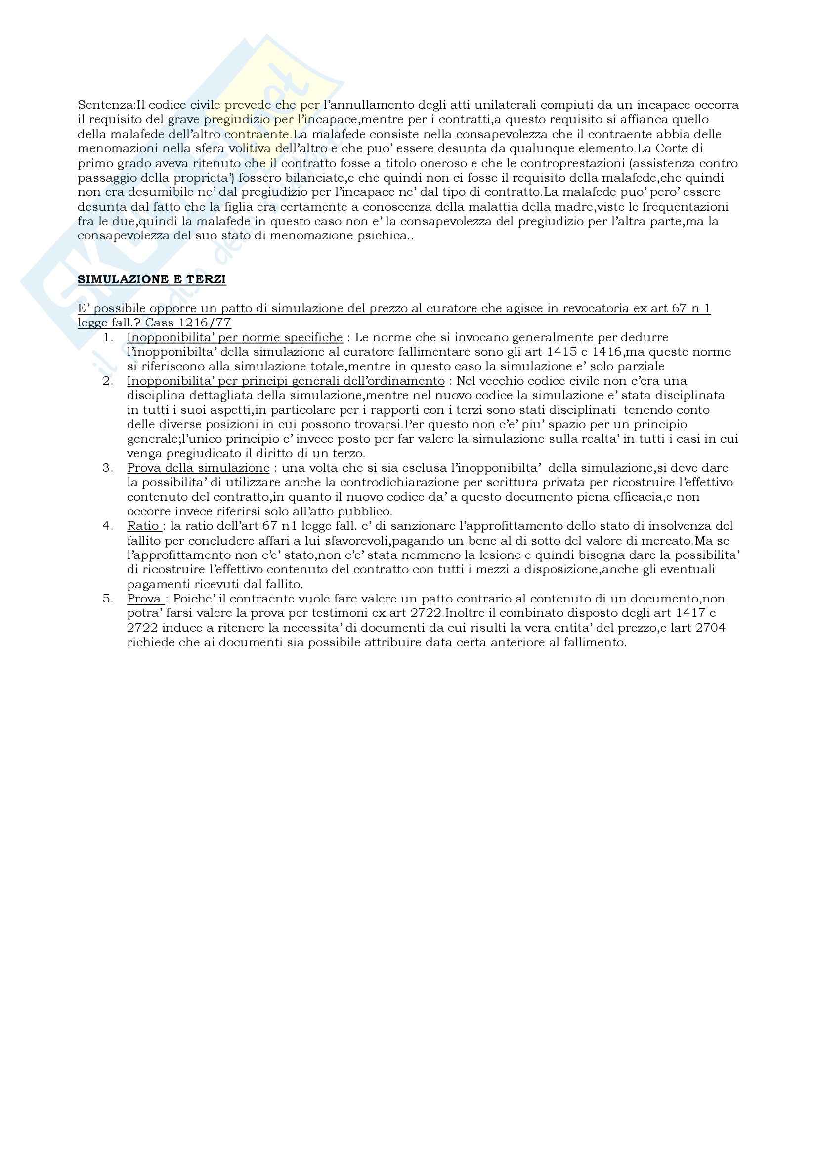 Diritto privato - argomenti e sentenze correlate Pag. 6