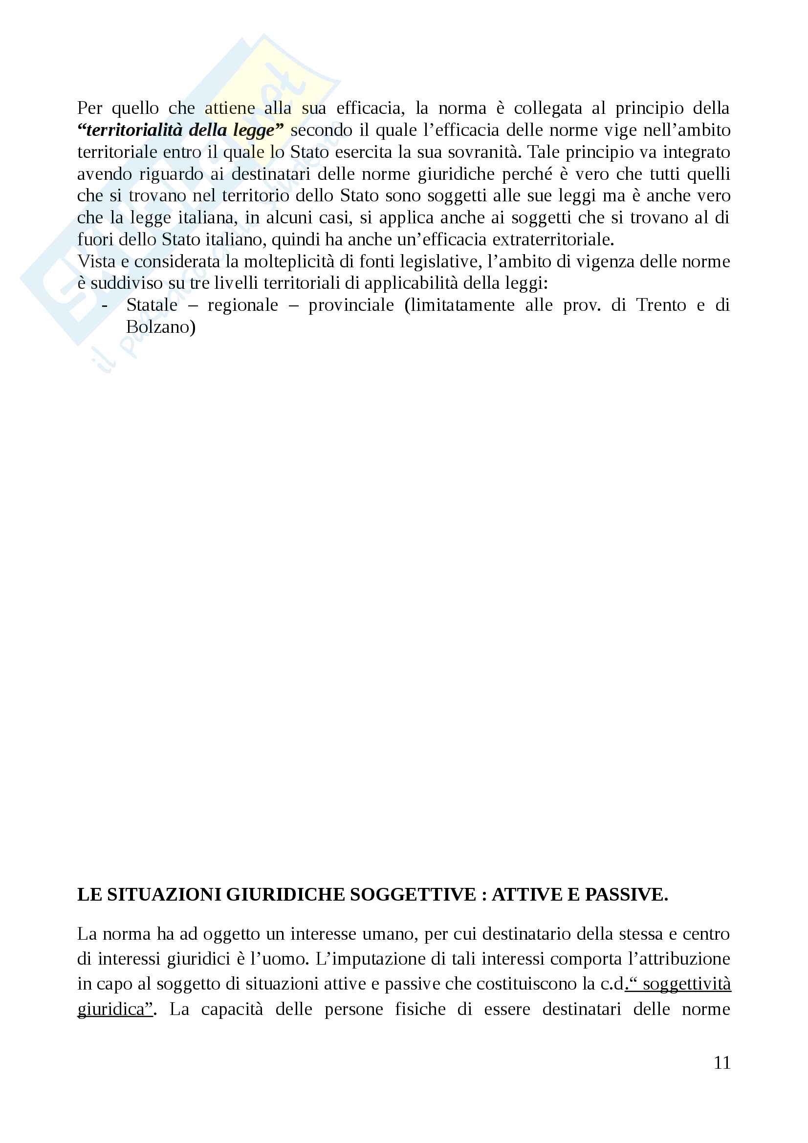 Norme e fonti del diritto Pag. 11