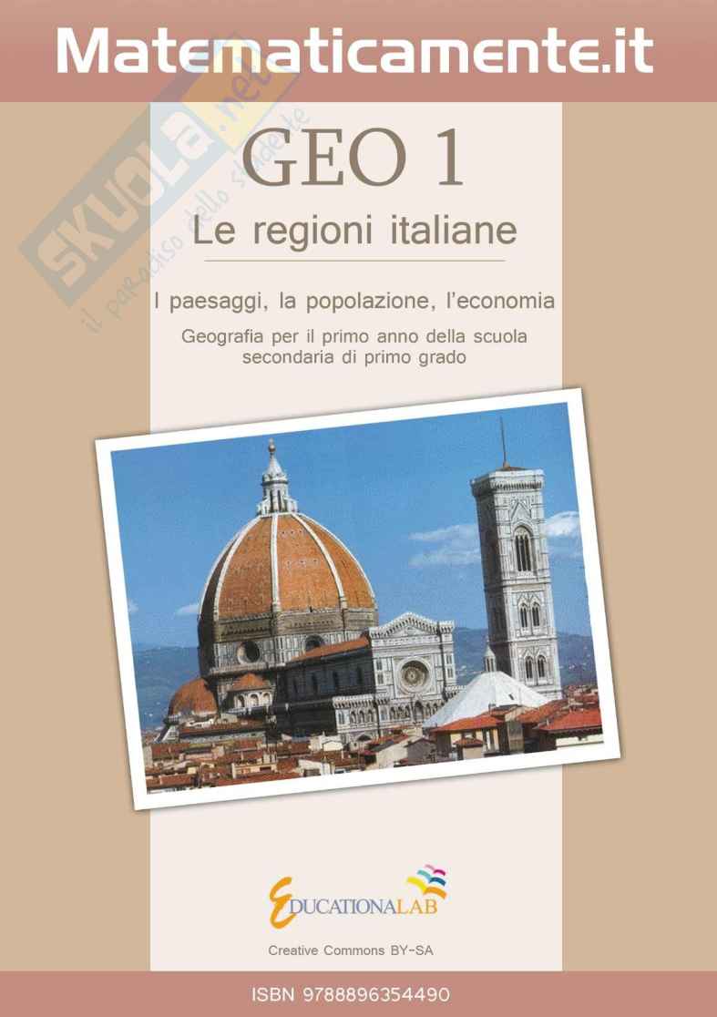 Geo 1, Le regioni italiane (prima media) Pag. 1