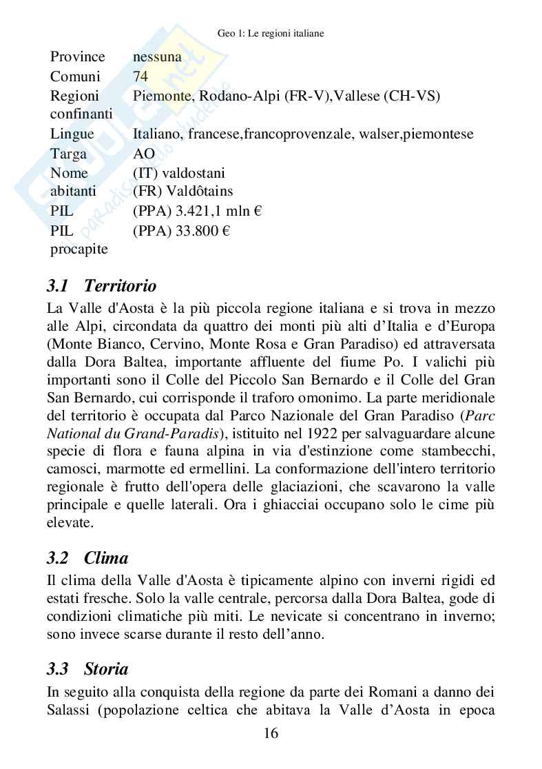 Geo 1, Le regioni italiane (prima media) Pag. 16