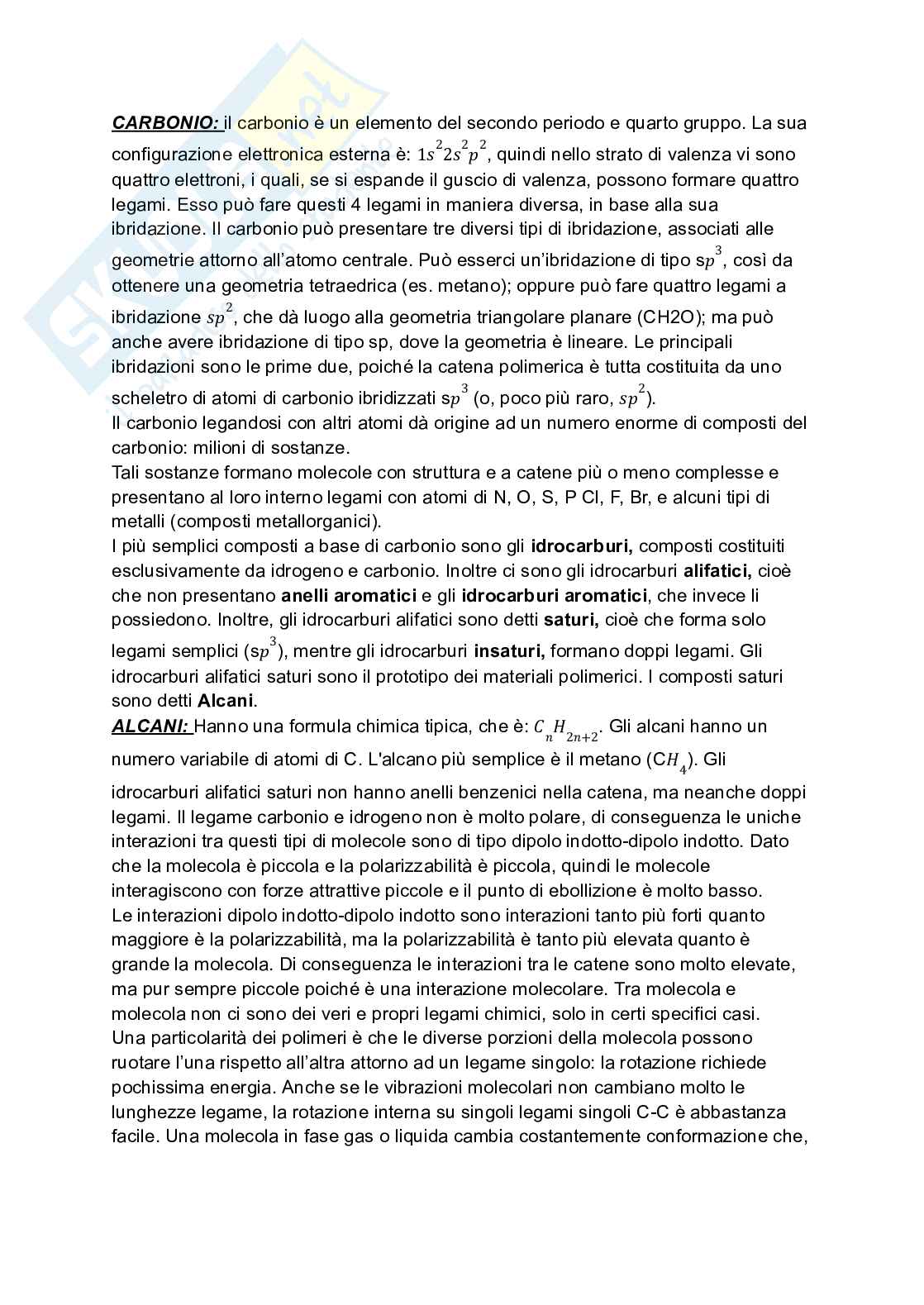 Appunti Fondamenti di chimica e materiali Pag. 26