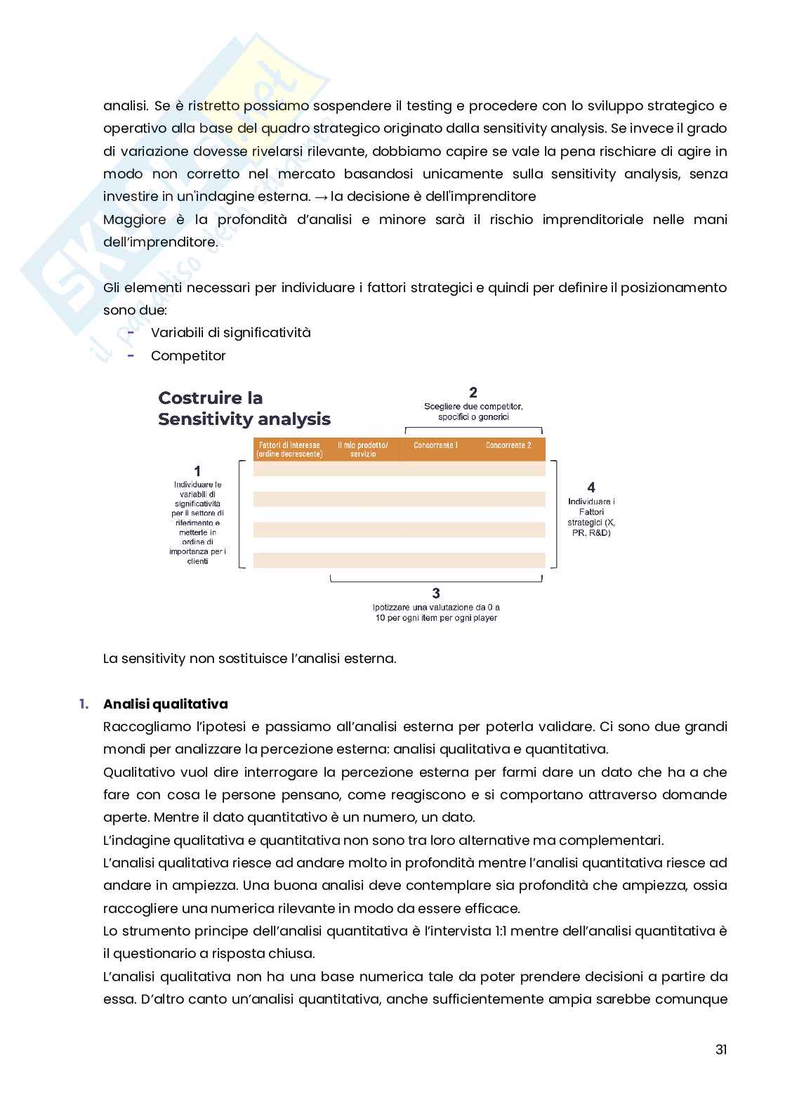 Marketing strategico e business plan Pag. 31
